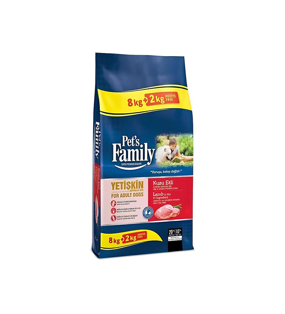 Pets Family Super Premium Kuzu Etli Yetişkin Köpek Maması 10 kg