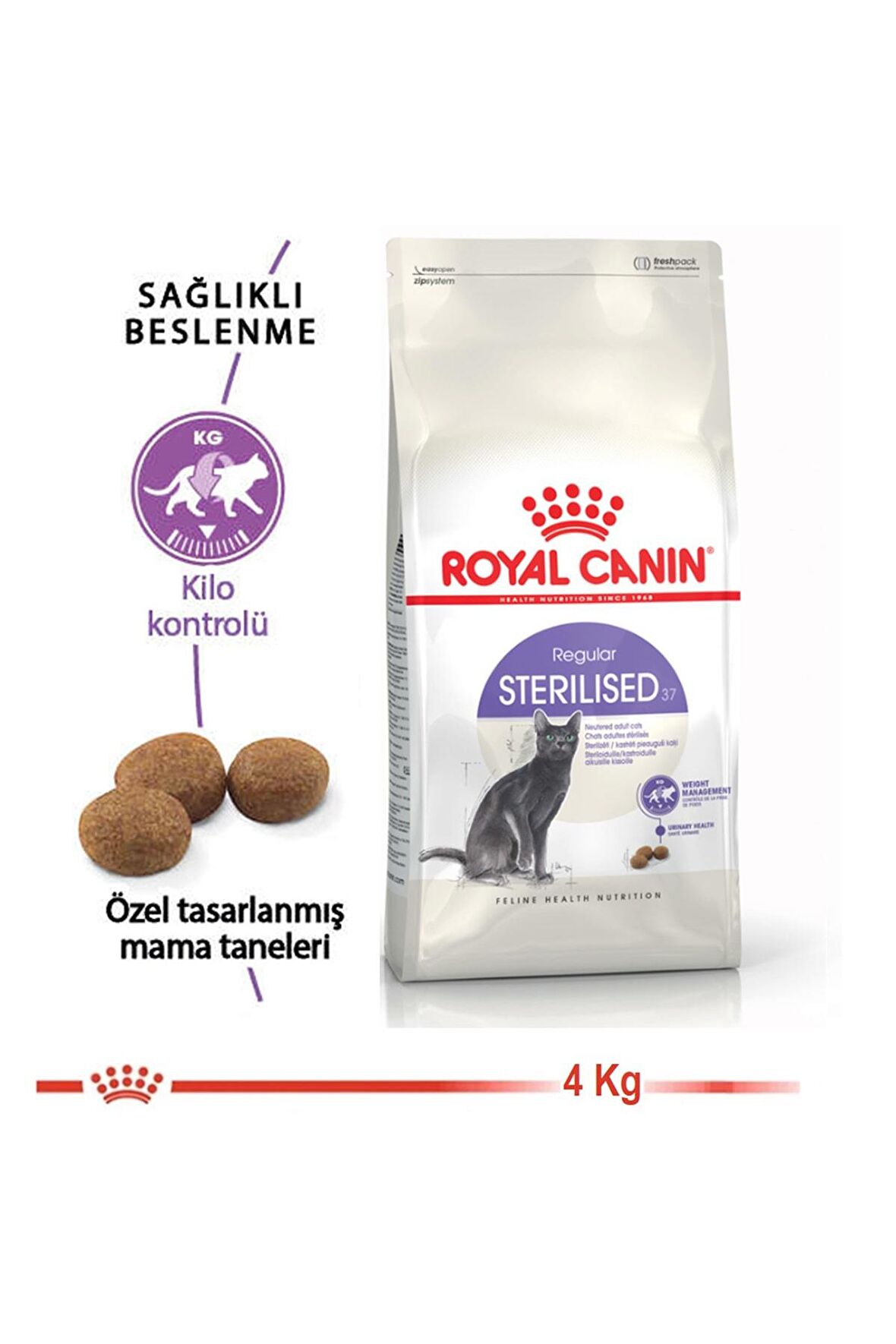 Sterilised 37 Kısır Kedi Maması 4 Kg 04/2024