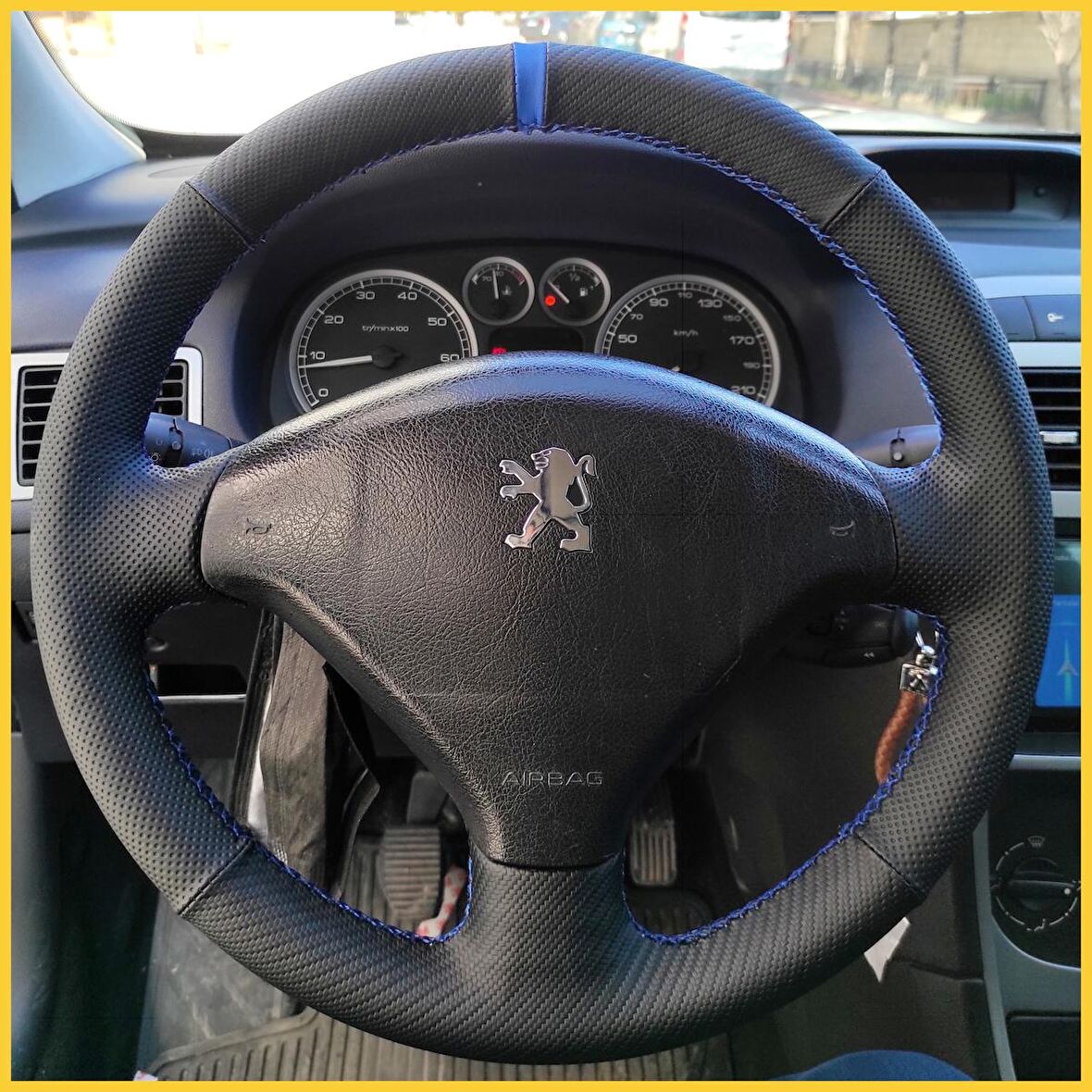 Peugeot 307 2005-2006-2007-2008-2009 Araca Özel Direksiyon Kılıfı