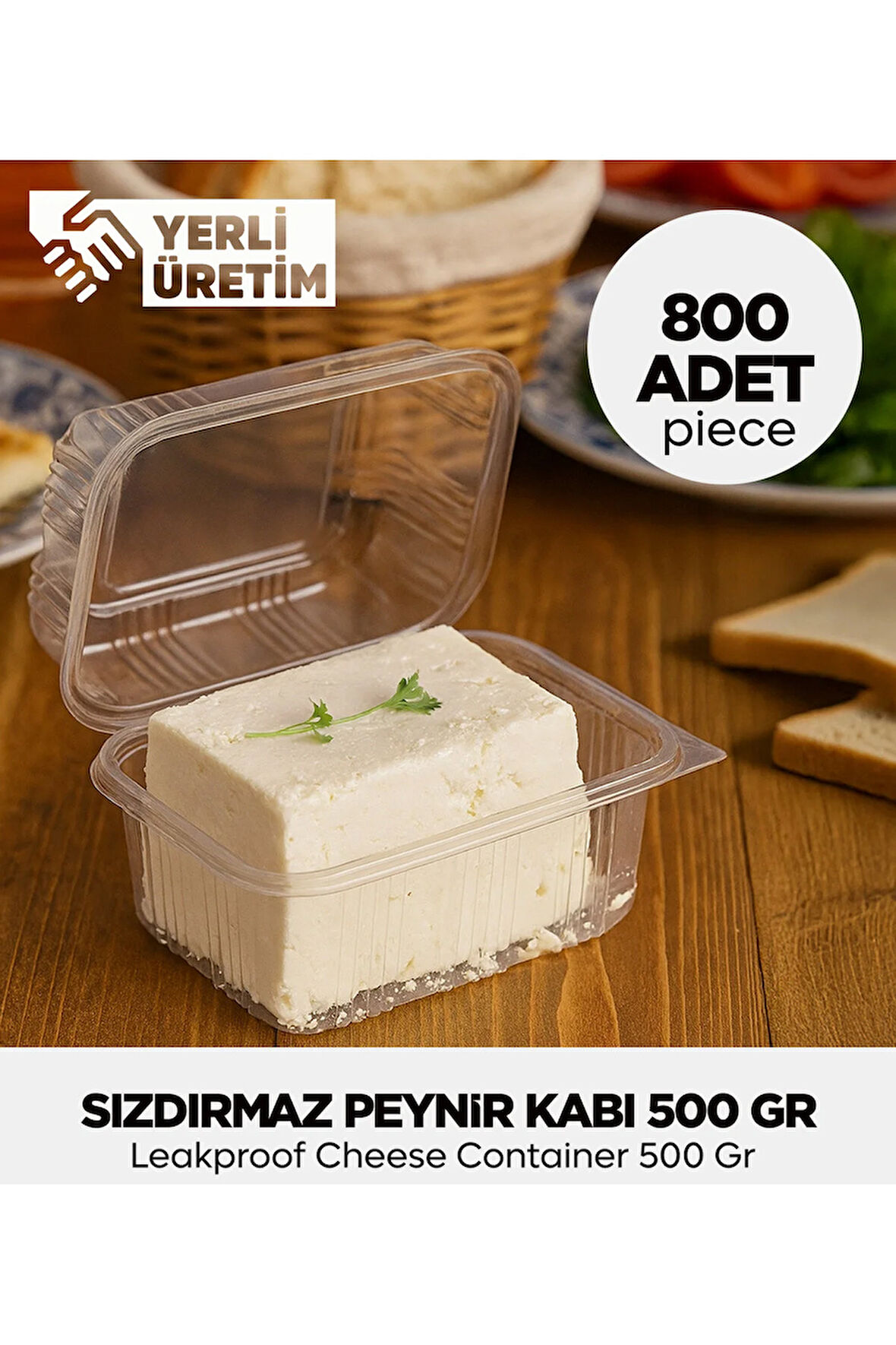 Peynir Kabı 500 Gr – 800 Adet