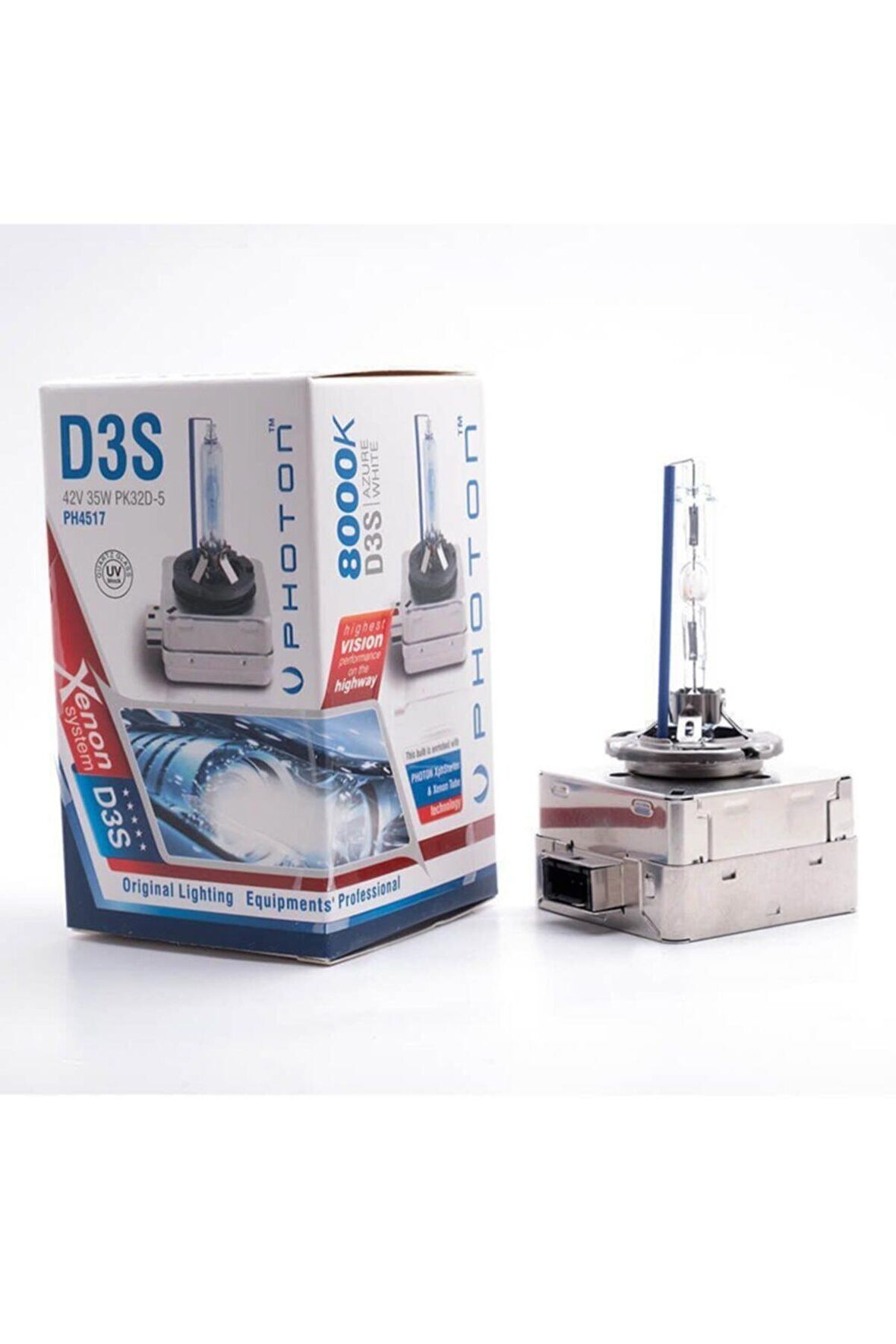 D3s 8000k Azure White Buz Mavi Xenon Oto Ampul OEM