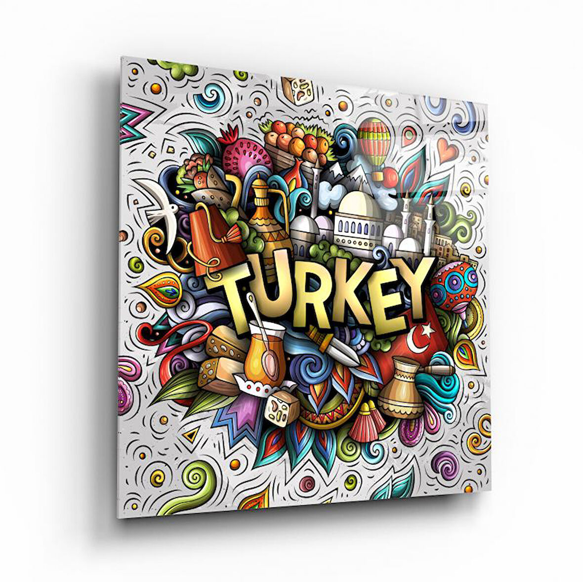 Türkiye Cam Tablo | Hediyelik, Dekoratif, Ofis, Mutfak 