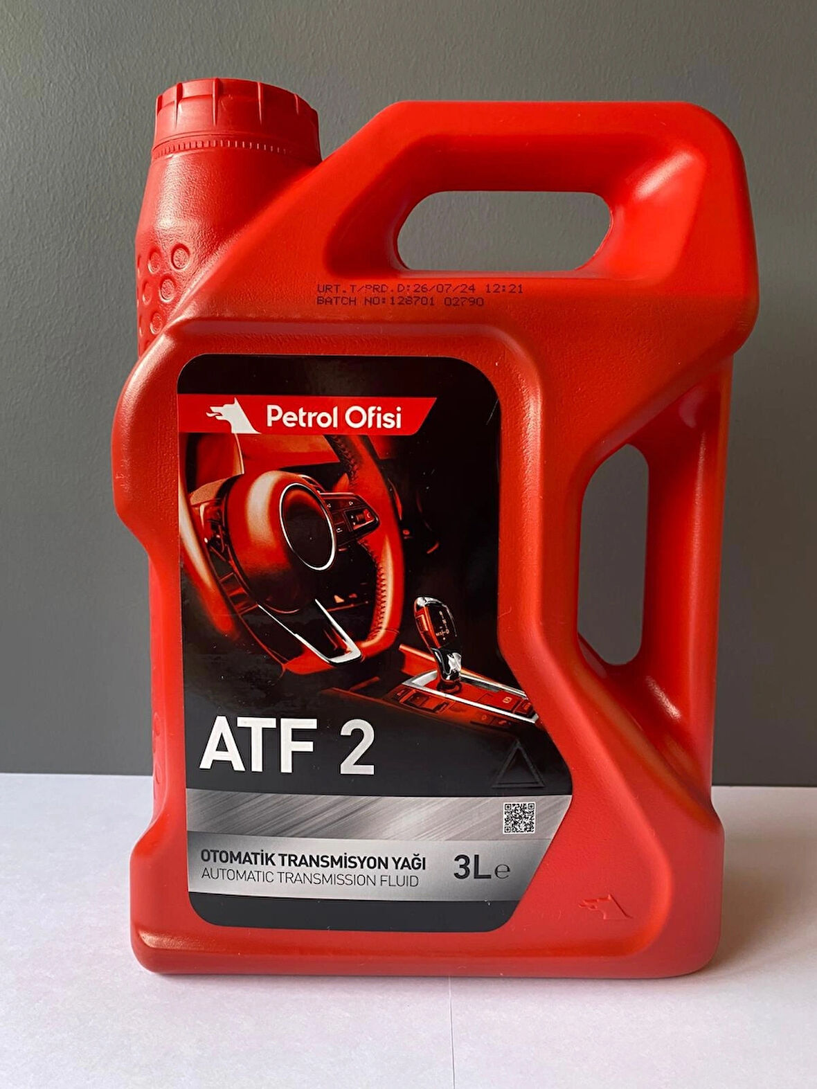 Petrol Ofisi ATF-2 Kırmızı Renk ATF Direksiyon Yağı 3 Litre (07/2024 Üretim)