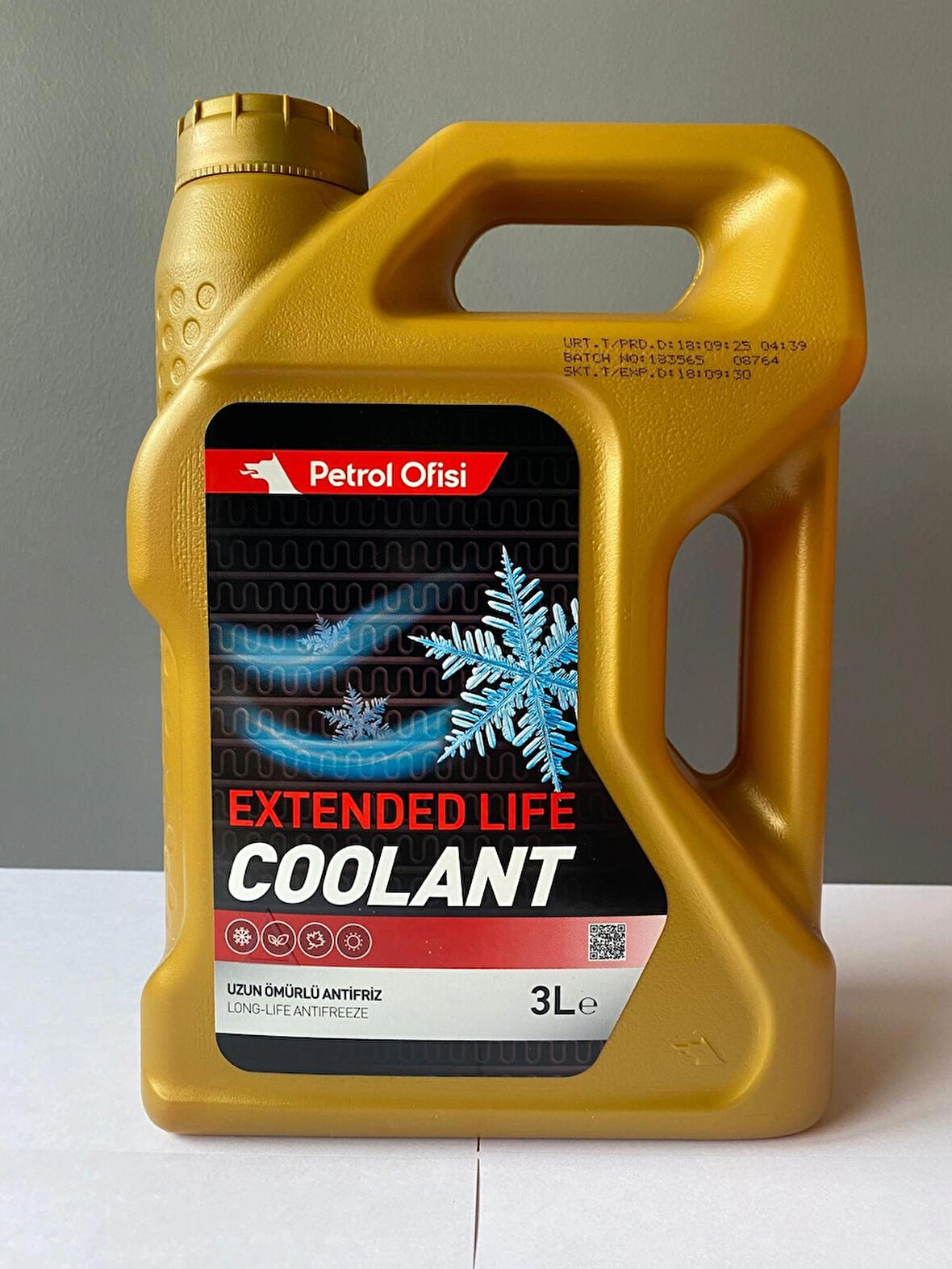 Petrol Ofisi Kırmızı Renk Organik Antifriz 3 Litre (09/2025 Üretim)