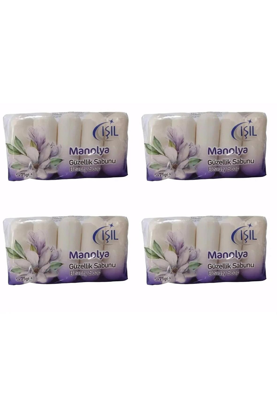 Işıl Katı Güzellik Sabunu Manolya 5x75gr (4 PAKET)