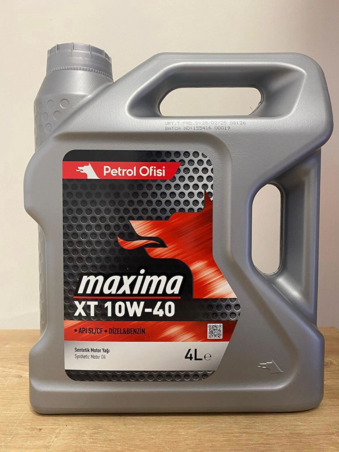 Petrol Ofisi Maxima XT 10W-40 4Litre Motor Yağı (2025 Üretim)