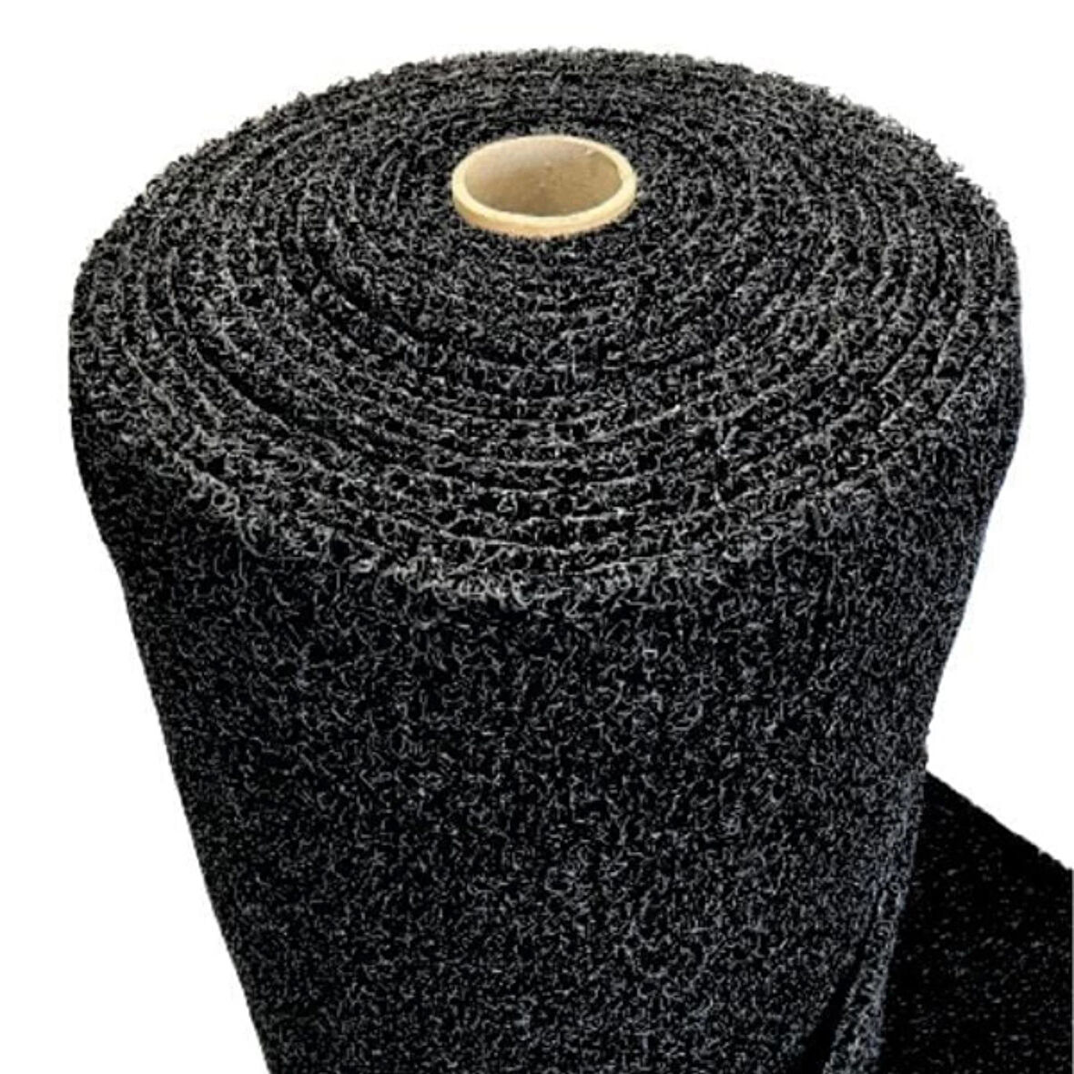 Kıvırcık Kapı Önü Dış Mekan Paspas / Kalınlık : 14 mm. / En : 1.20 M. - Boy : 3 Metre / Siyah