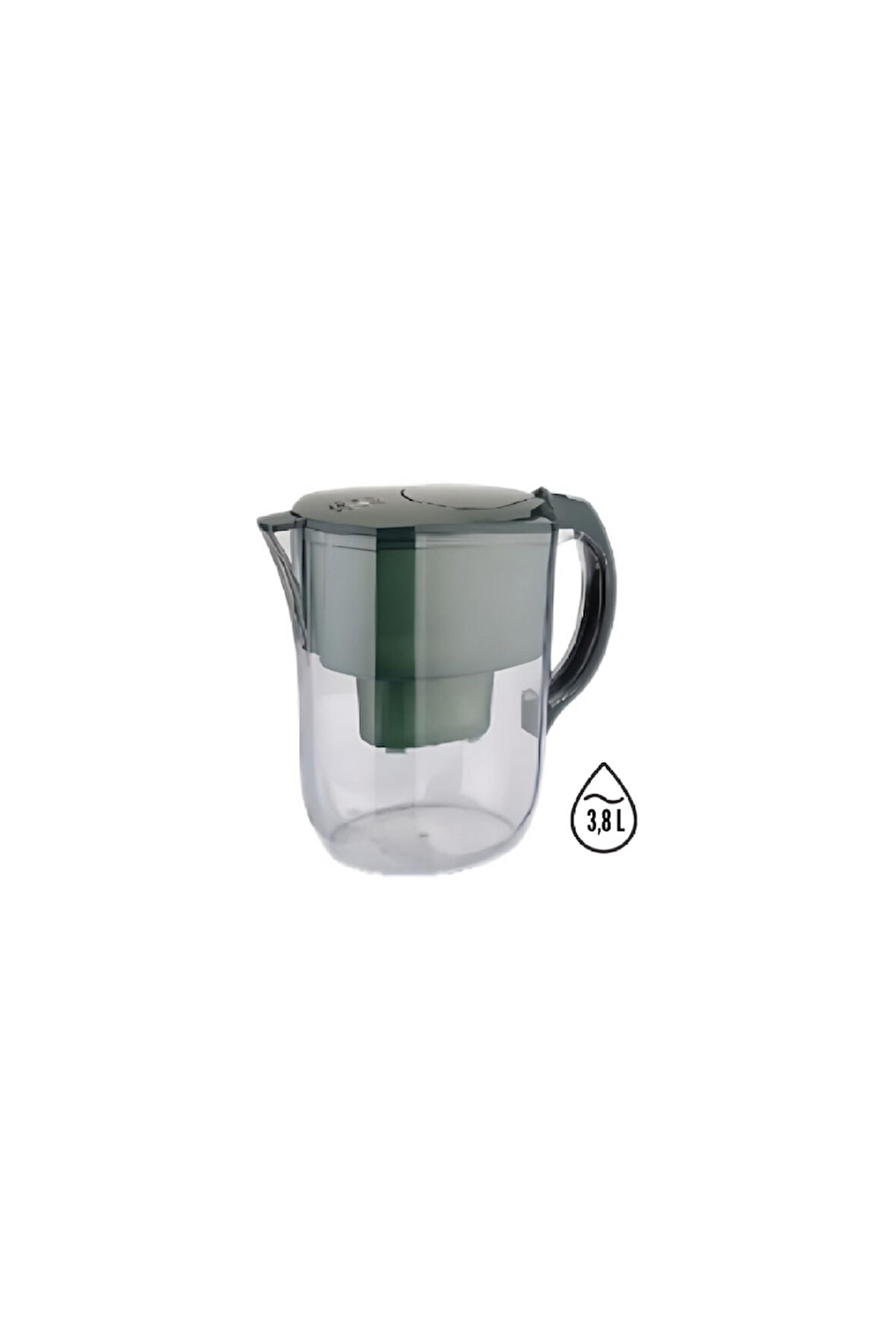 PWS Su arıtmalı Sürahi 3,8liTRE Dijital Filtre Ömrü Göstergeli