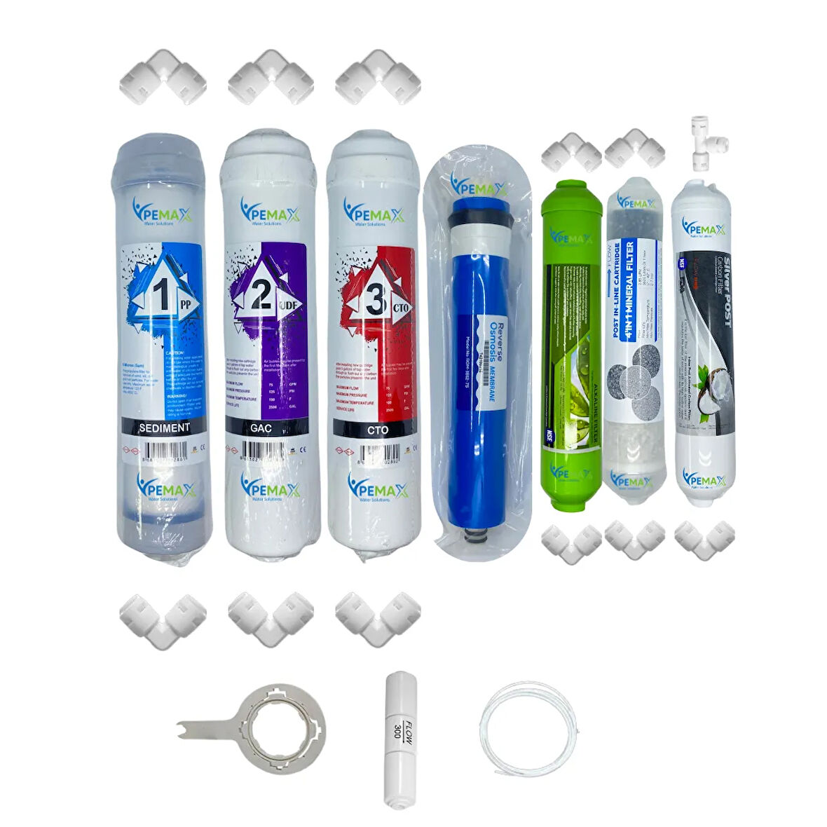 PWS Kapalı Kasa Su Arıtma  STD 7li Reverse Osmosis mebran Alkali+mineral+gümüş iyon tatlandırıcı