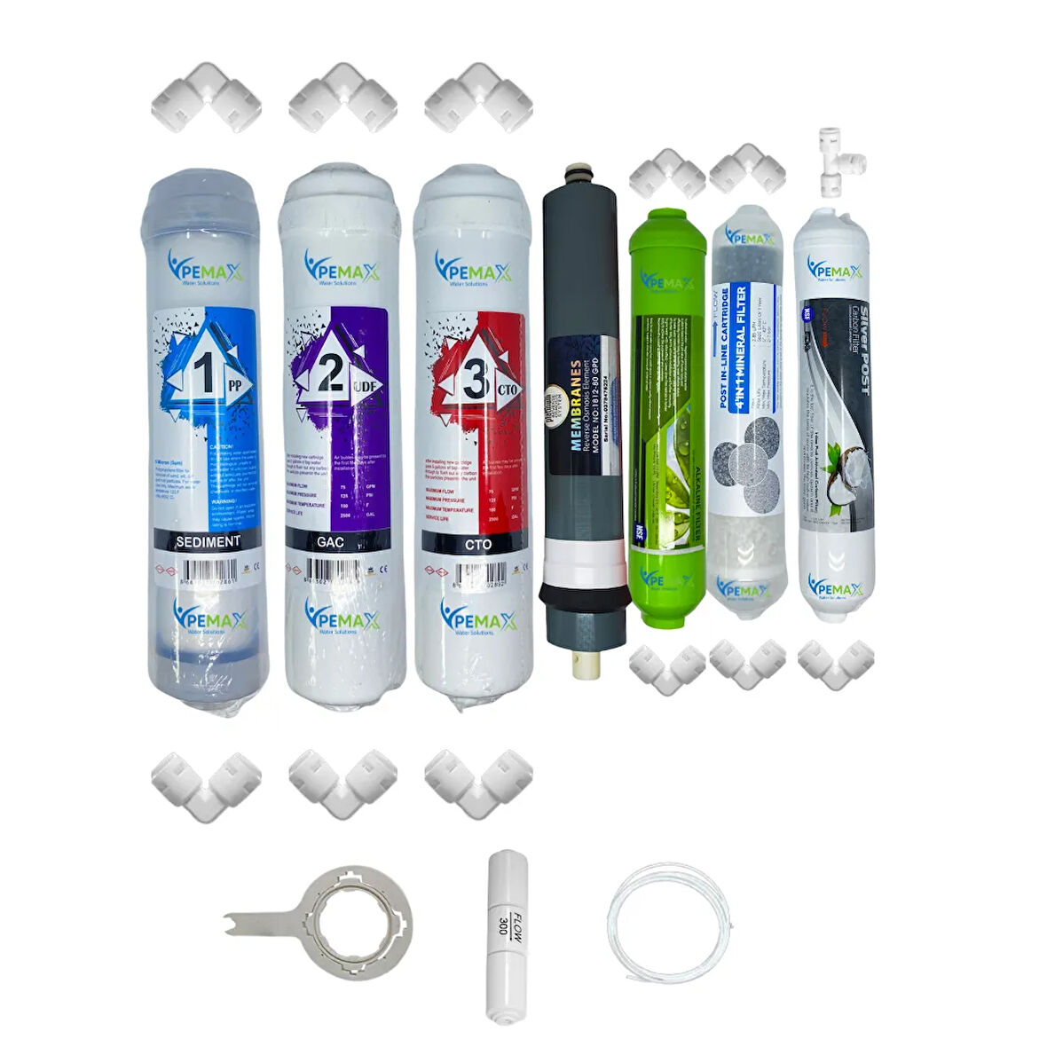 PWS Kapalı Kasa Su Arıtma   STD 7li Platinium mebran Alkali+şeffaf mineral+gümüş iyon tatlandırıcı
