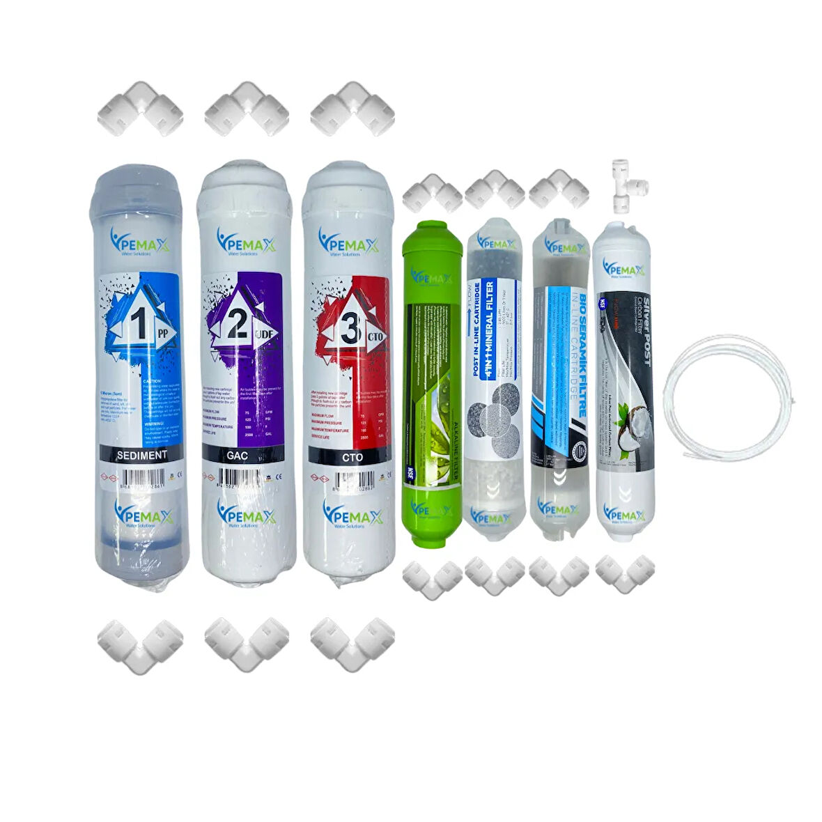 PWS Kapalı Kasa Su Arıtma Cihazı  STD 7li mebransız   set