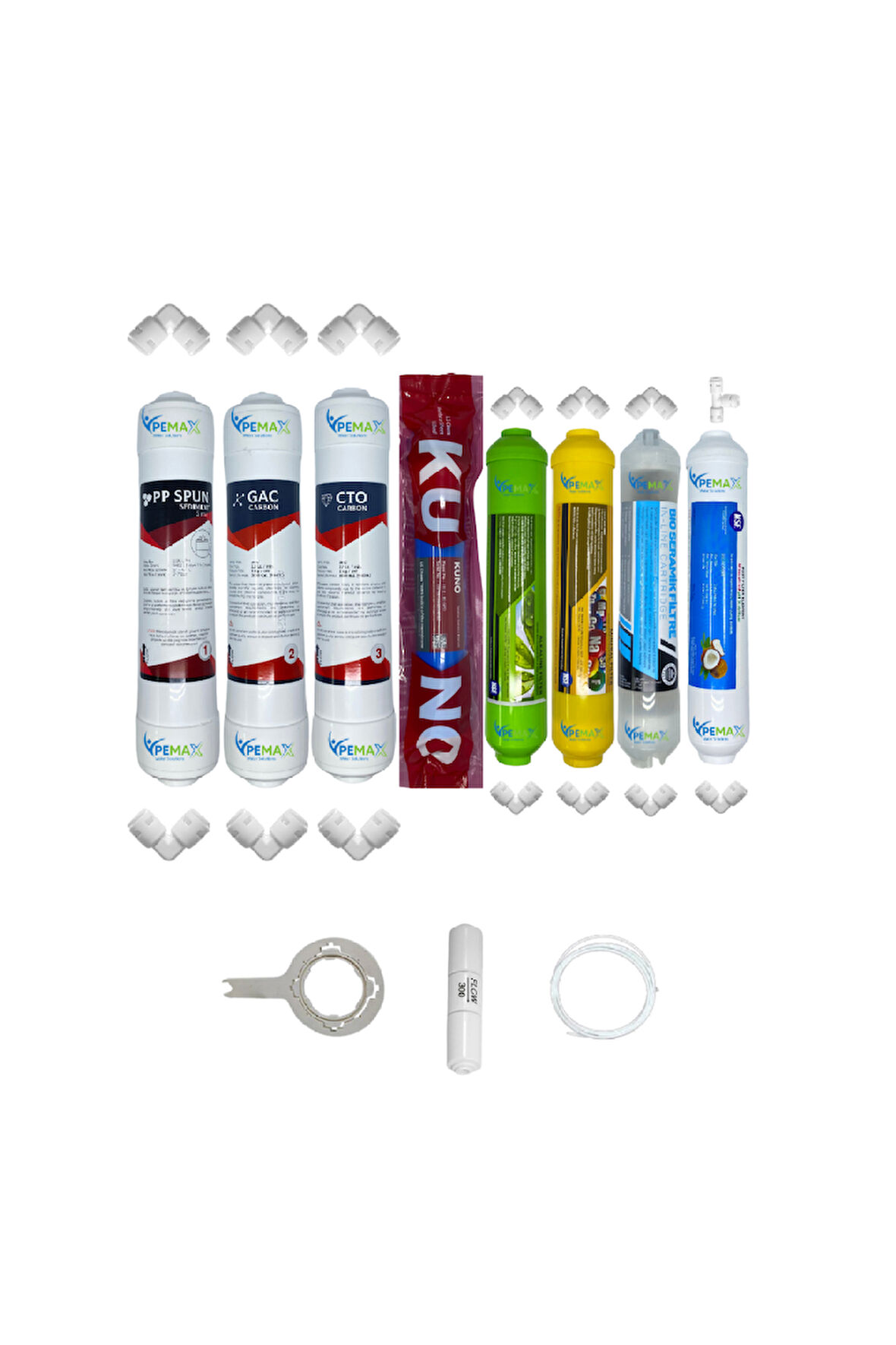 PWS Kapalı Kasa Su Arıtma Ecomax 8li Orijinal LG Kuno mebran Alkali+mineral+detox+tatlandırıcı