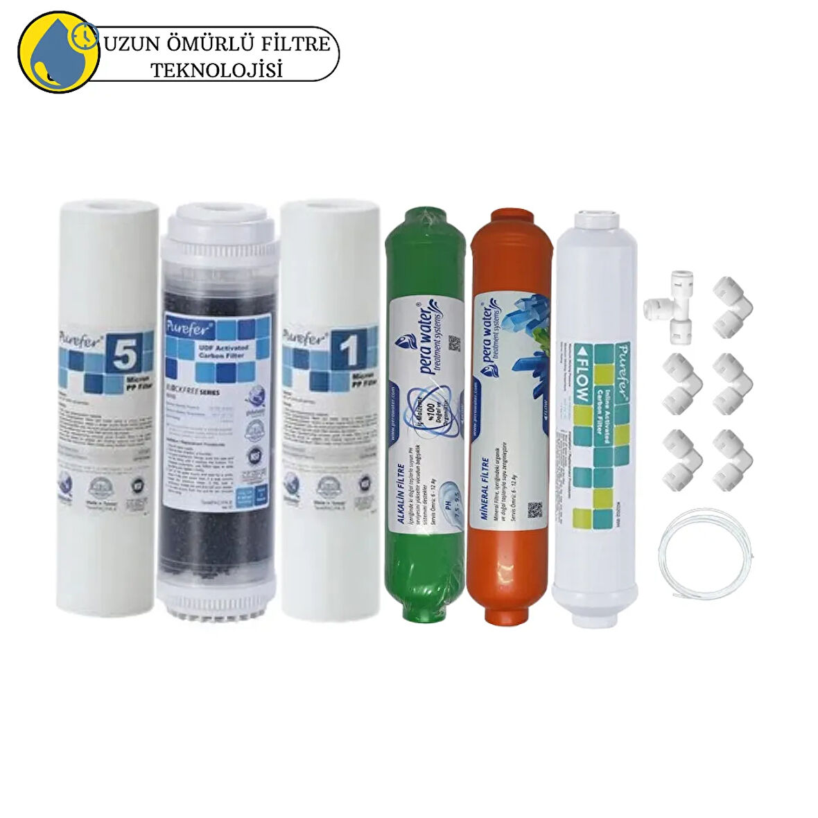 Purefer Açık kasa Çif sedimentli Sertifikalı 6li mebransız  mineral +alkalili