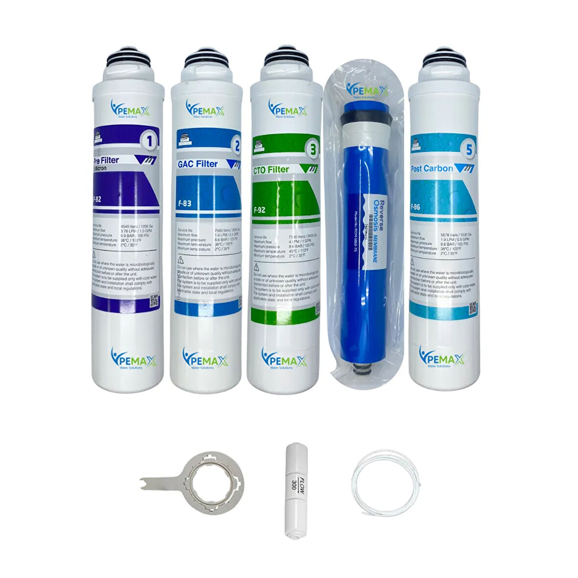 PWS Kapalı Kasa Su Arıtma Cihazlarına  Tak Çevir  5li reverse osmosis mebran   tatlandırıcı