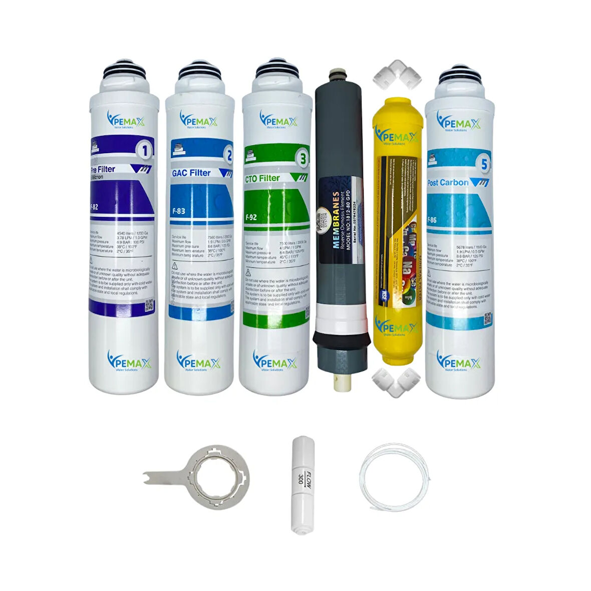 PWS Kapalı Kasa Su Arıtma Cihazlarına  Tak Çevir   6li Platinium mebran mineral+tatlandırıcı