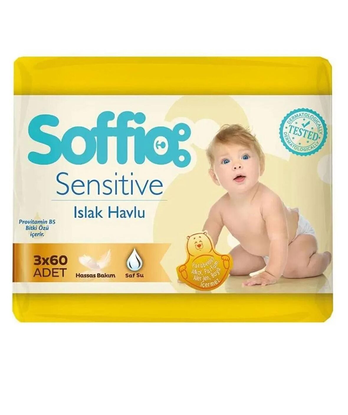 Soffio Islak Havlu Sensitive 3x60