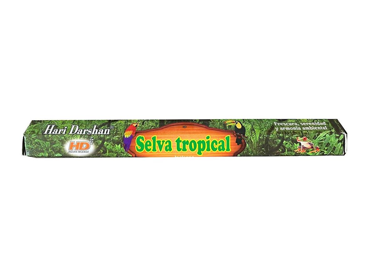 Hari Darshan Selva Tropical Yağmur Ormanları Çubuk Tütsü - Oda Ortam Kukusu - 20 Adetlik 1 Paket