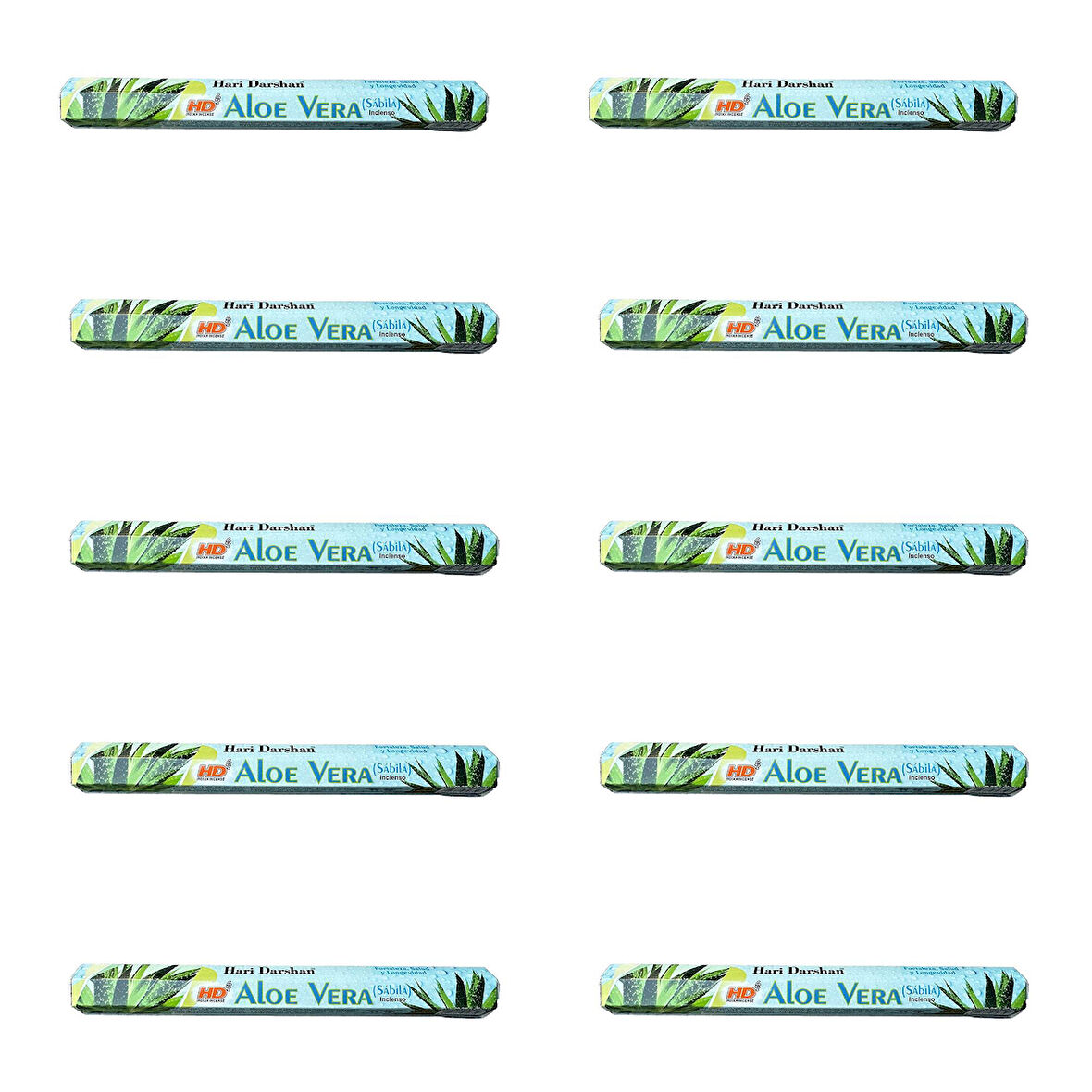 Hari Darshan Aloe Vera Çubuk Tütsü - Oda Ortam Kukusu - 20 Adetlik 10 Paket