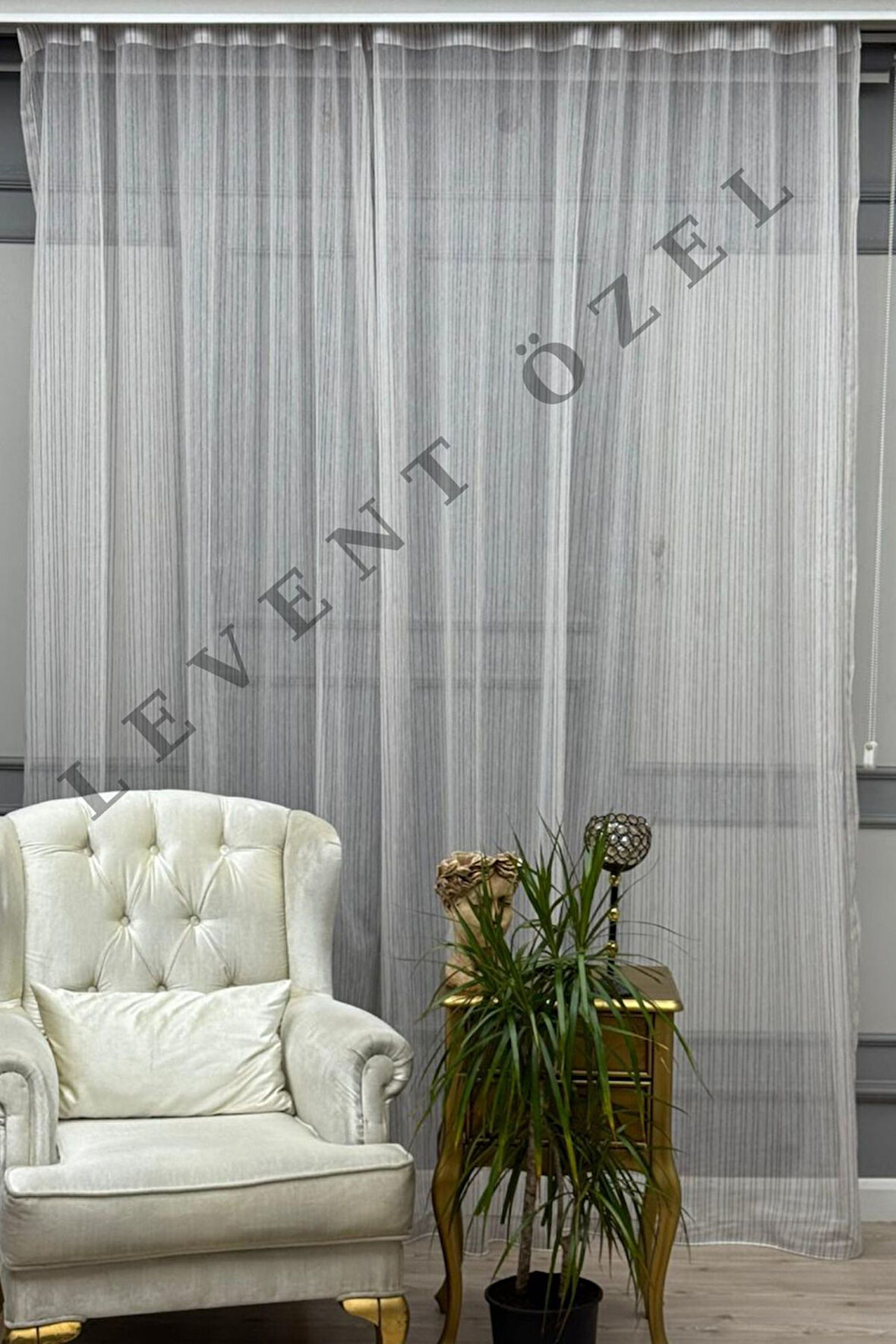 Yeni Nesil Pratik Çizgili Tül Perde 300x255