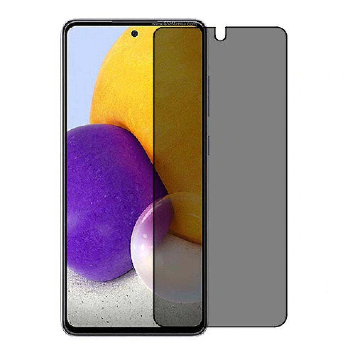 Samsung Galaxy A72 Uyumlu Görünmez Hayalet Full Kaplayan Ekran Koruyucu Cam