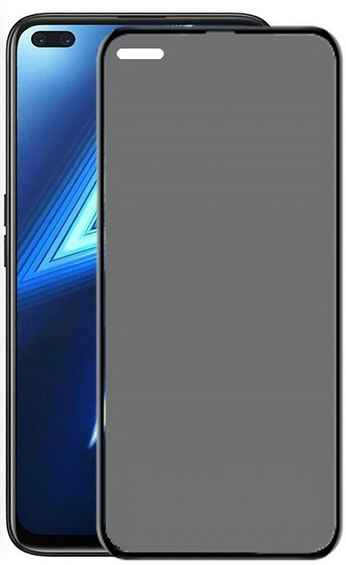 Oppo Reno 4 Lite Uyumlu Görünmez Hayalet Full Kaplayan Ekran Koruyucu Cam