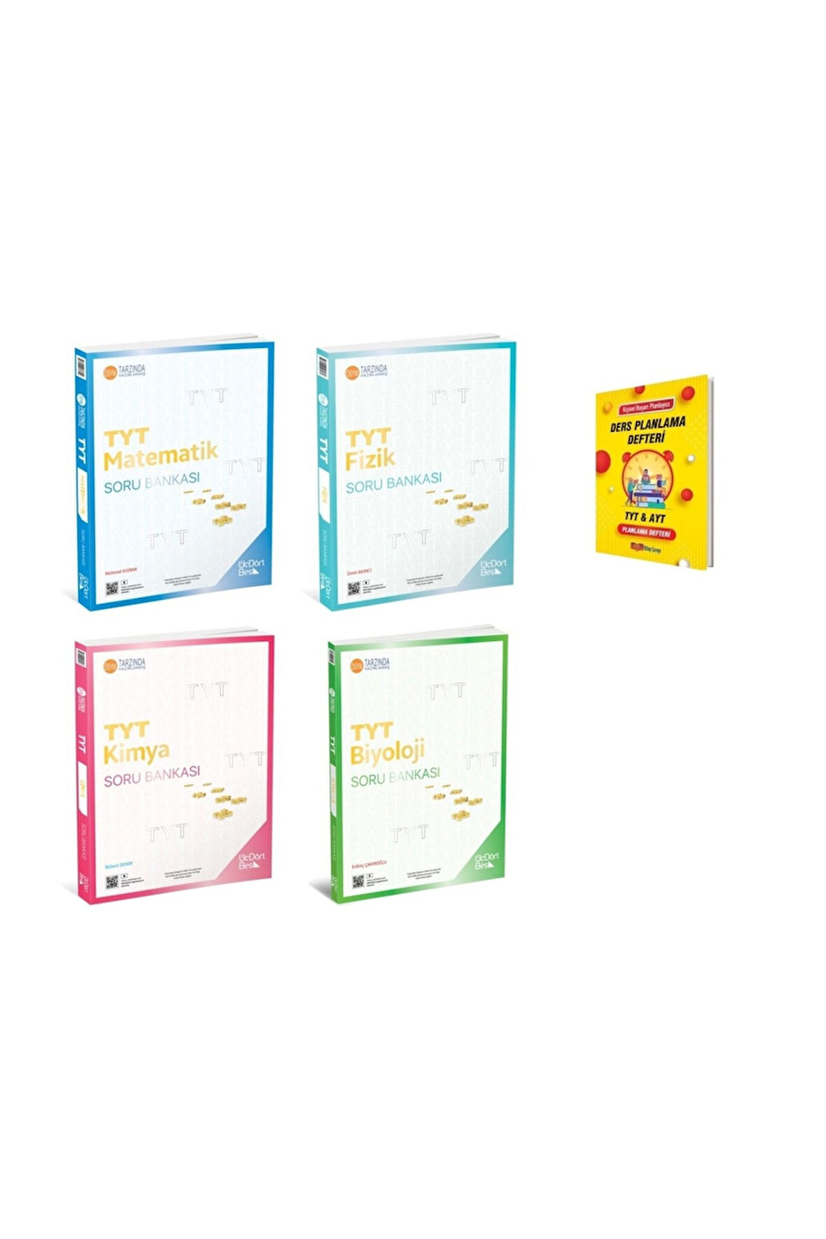 TYT 2025 Matematik Fizik Kimya ve Biyoloji Soru Bankaları 4lü Set