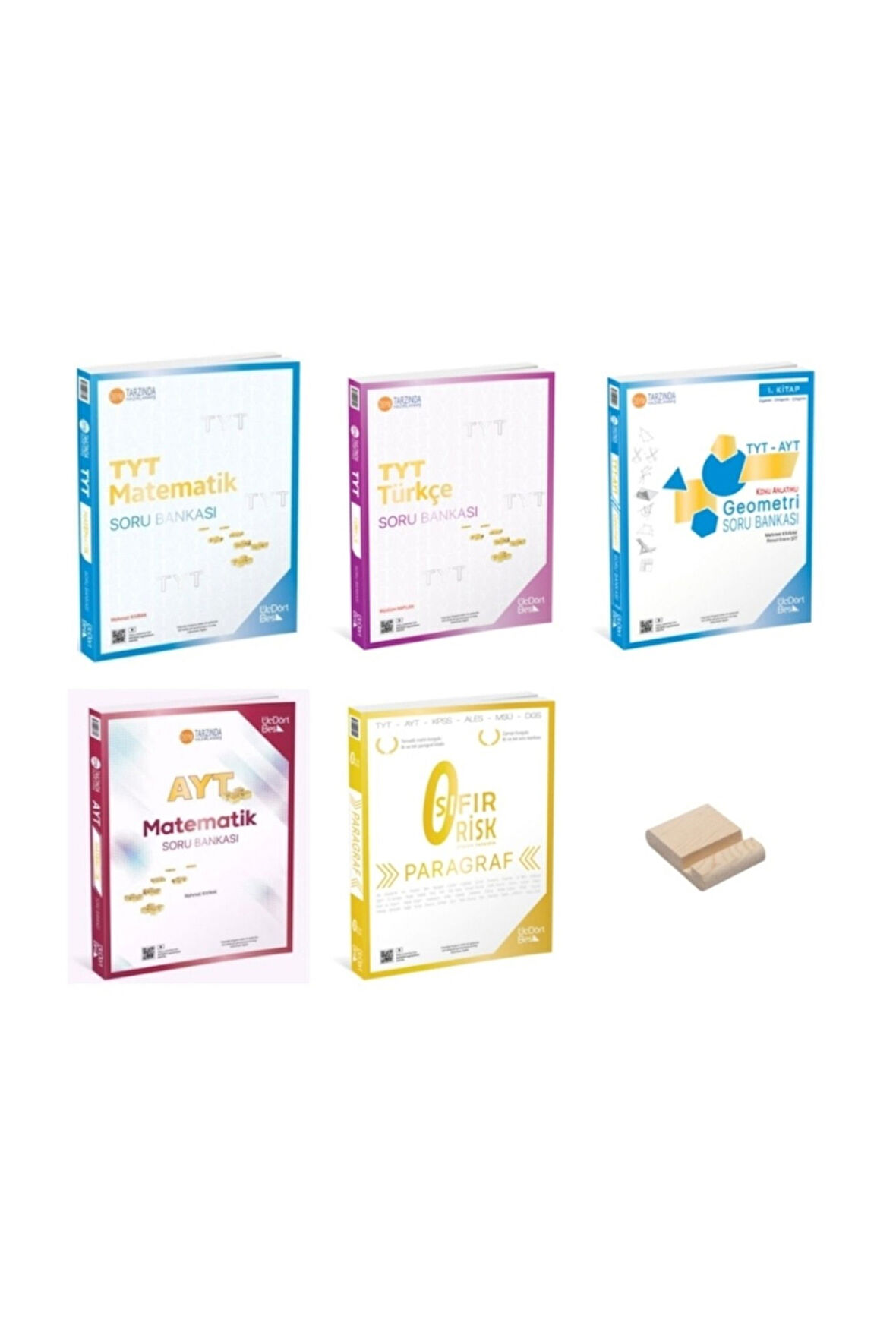 TYT-AYT Matematik Geometri Türkçe ve Paragraf Sıfır Risk Soru Bankası 5li Set
