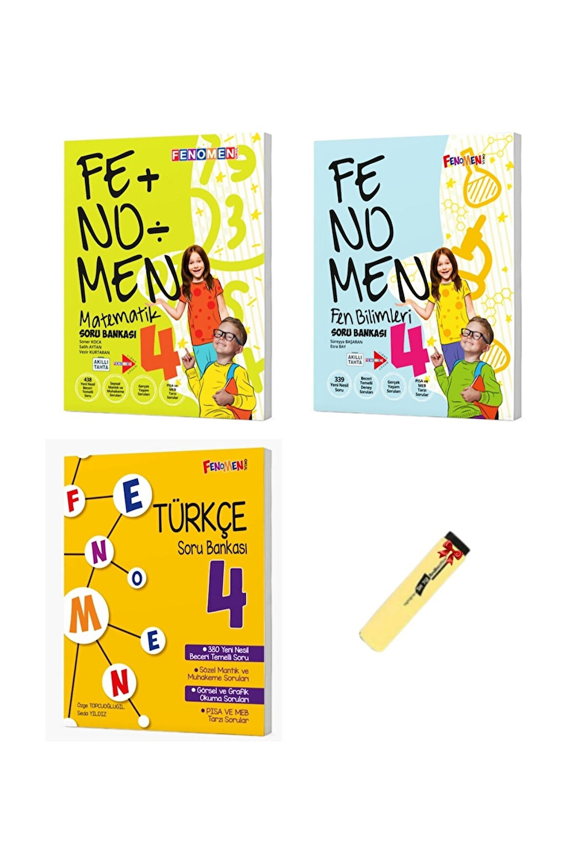 4. Sınıf Matematik Fen Bilimleri ve Türkçe Soru Bankası 3lü Set