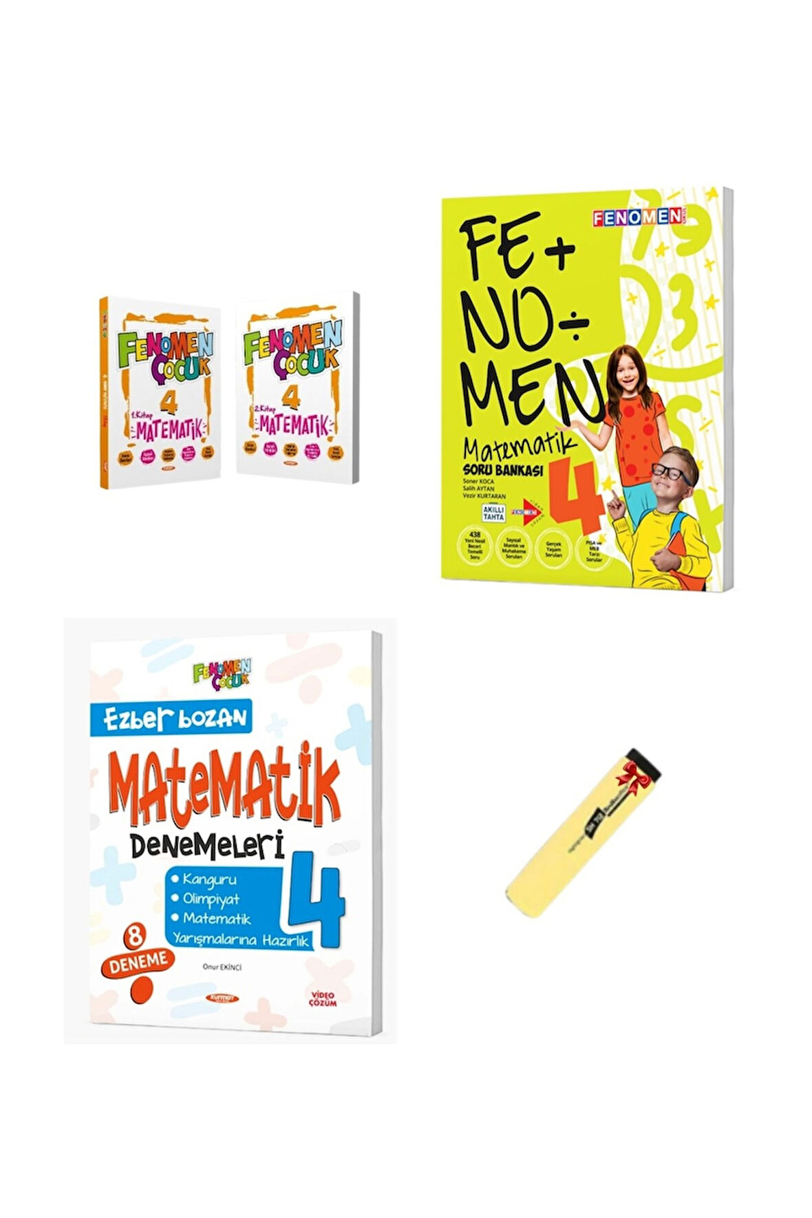 4. Sınıf Matematik Konu Anlatımı Soru Bankası ve Deneme 3lü Set