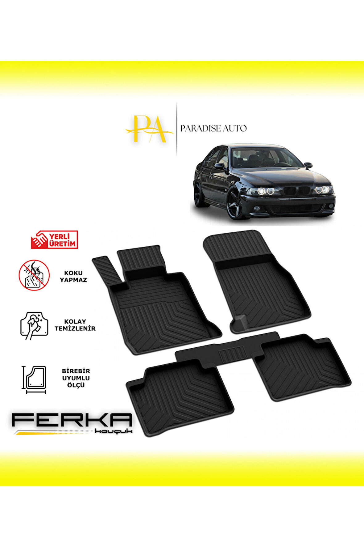 Bmw 5 Serisi E39 1996-2003 4D Havuzlu Paspas