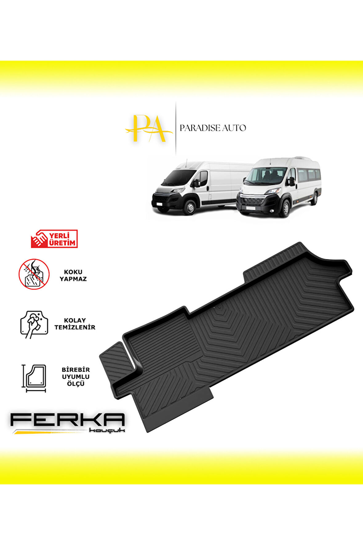 Citroen Jumper 2007 ve Üstü 4D Havuzlu Paspas