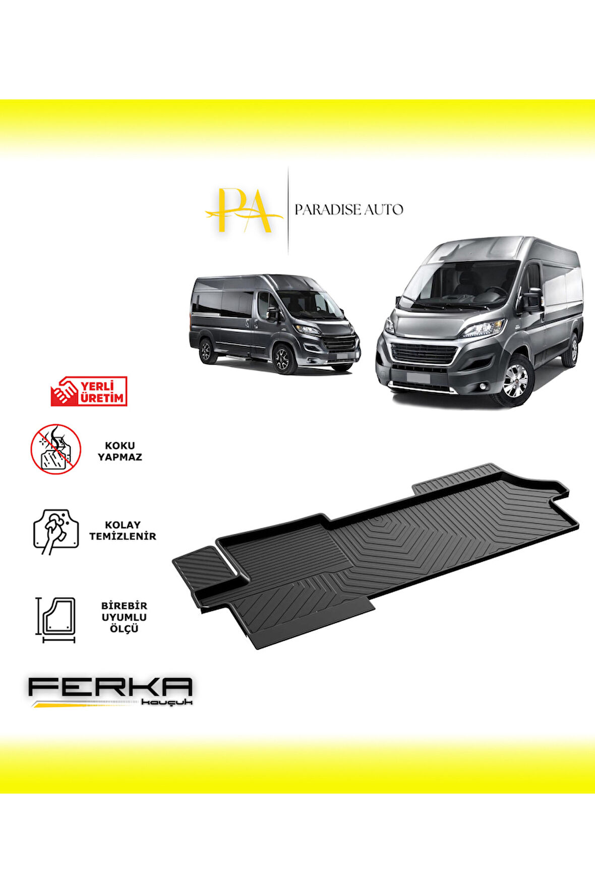 Fiat Ducato 2006 ve Üstü 4D Havuzlu Paspas
