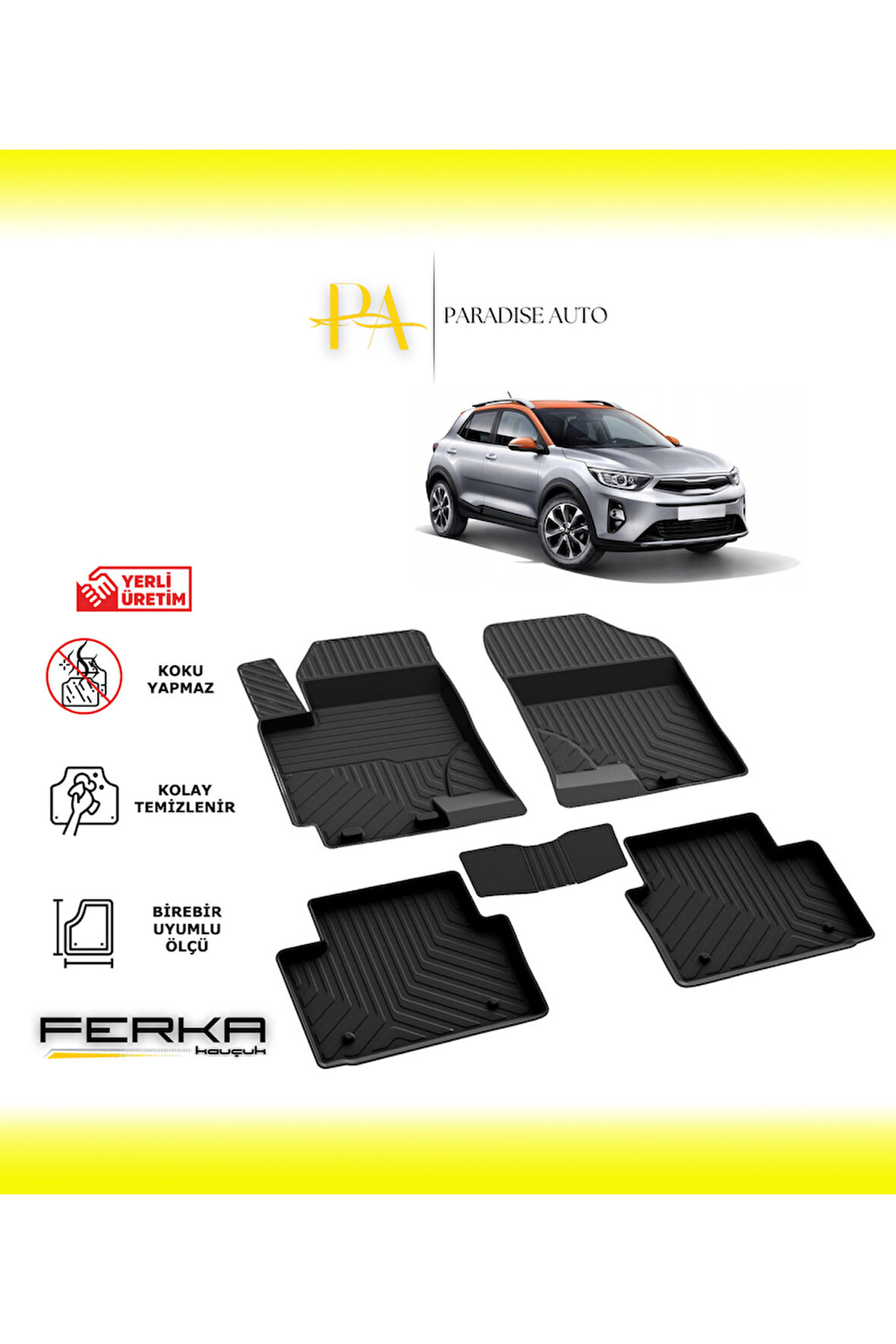 Kia Stonic 2017 ve Üstü 4D Havuzlu Paspas