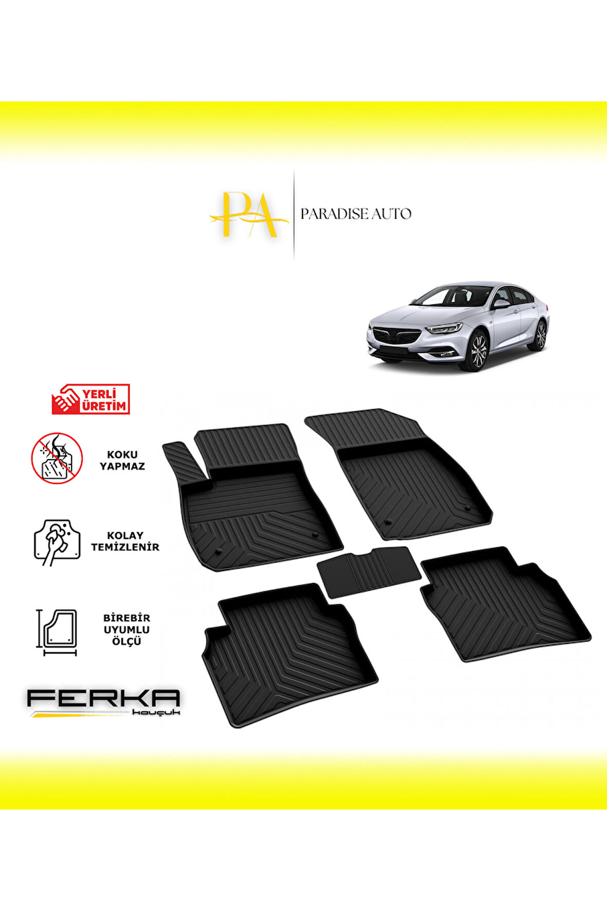 Opel Insignia 2 2017 ve Üstü 4D Havuzlu Paspas