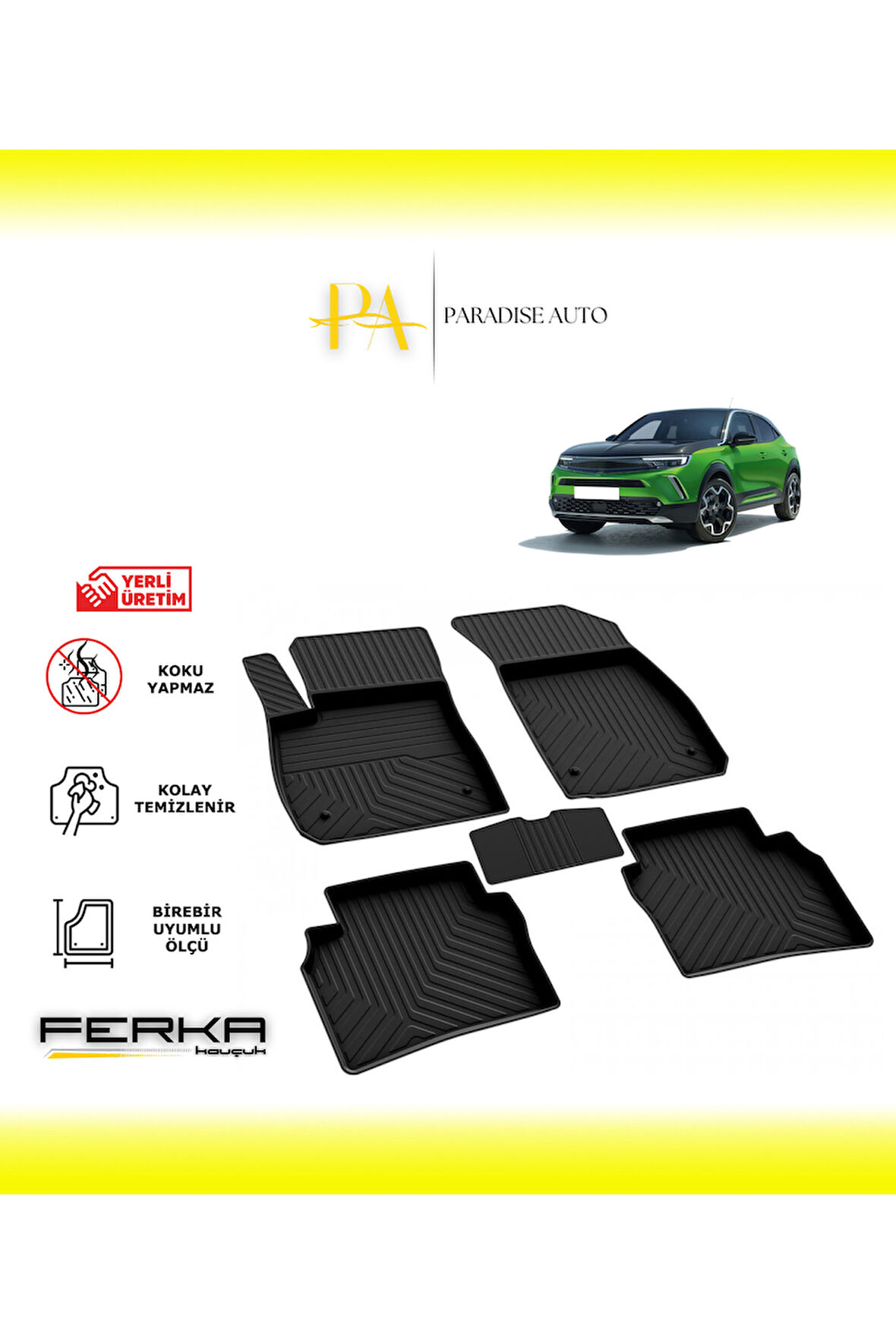 Opel Mokka B 2021 ve Üstü 4D Havuzlu Paspas