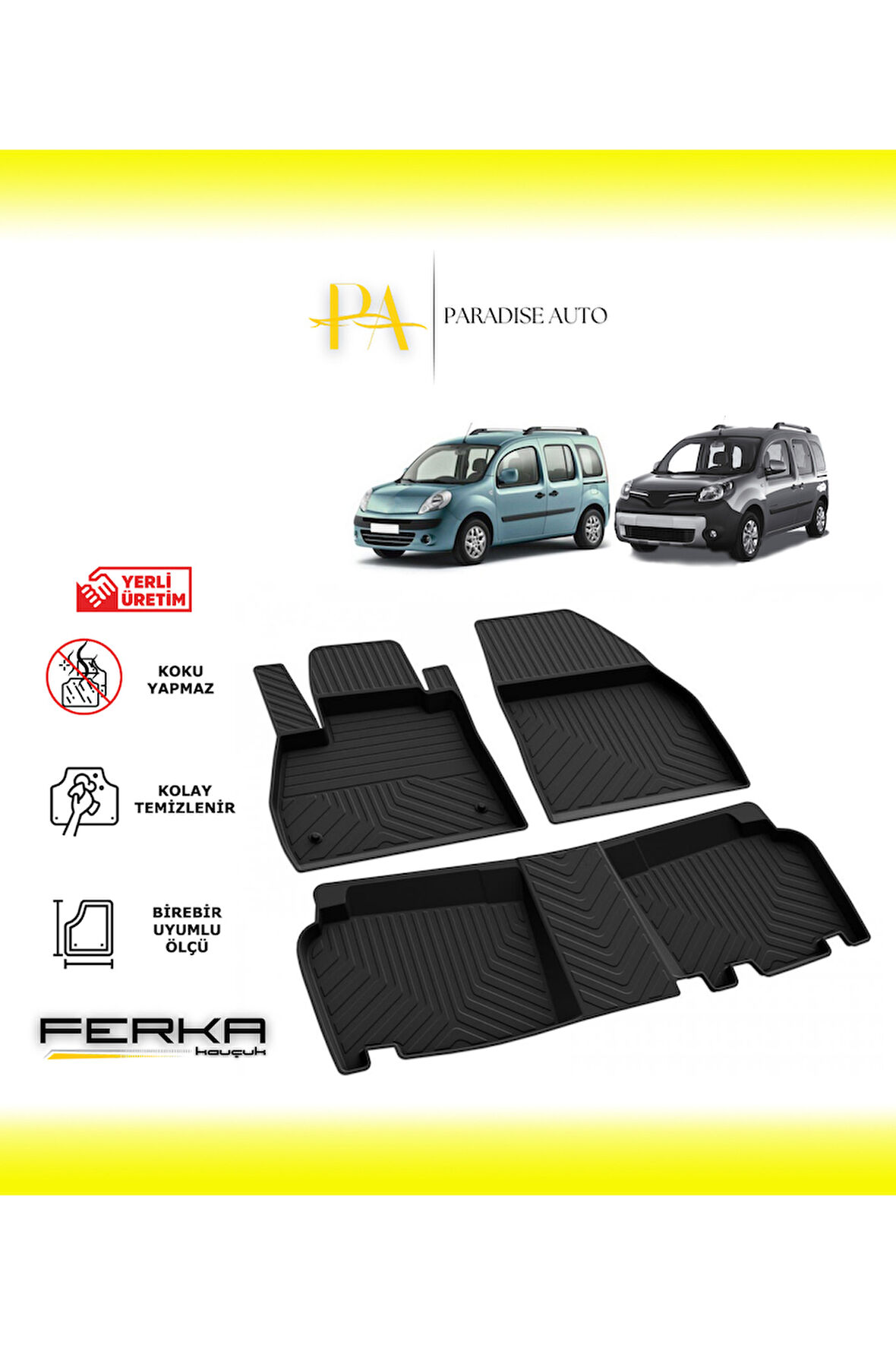 Renault Kangoo 2008-2022 4D Havuzlu Paspas