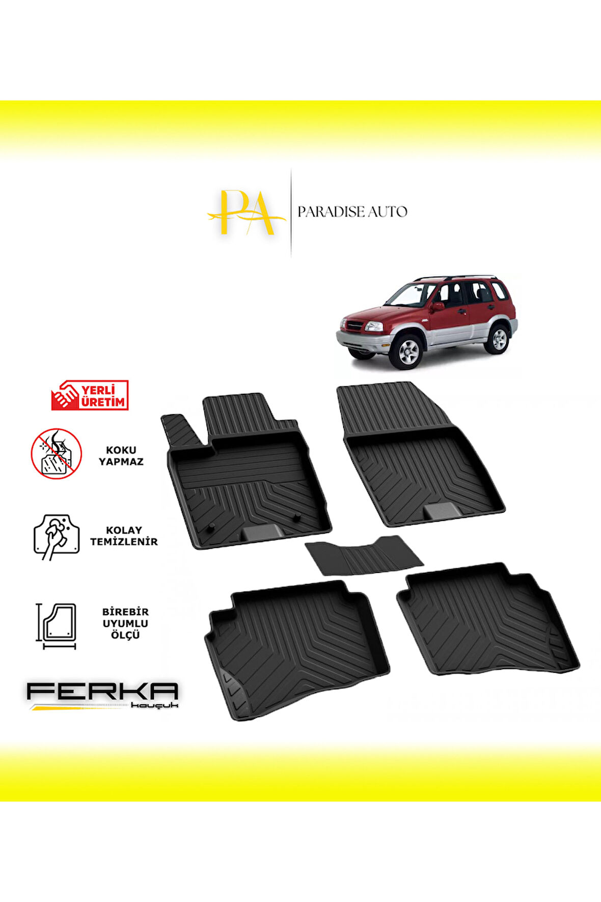 Suzuki Grand Vitara 1998-2005 4D Havuzlu Paspas