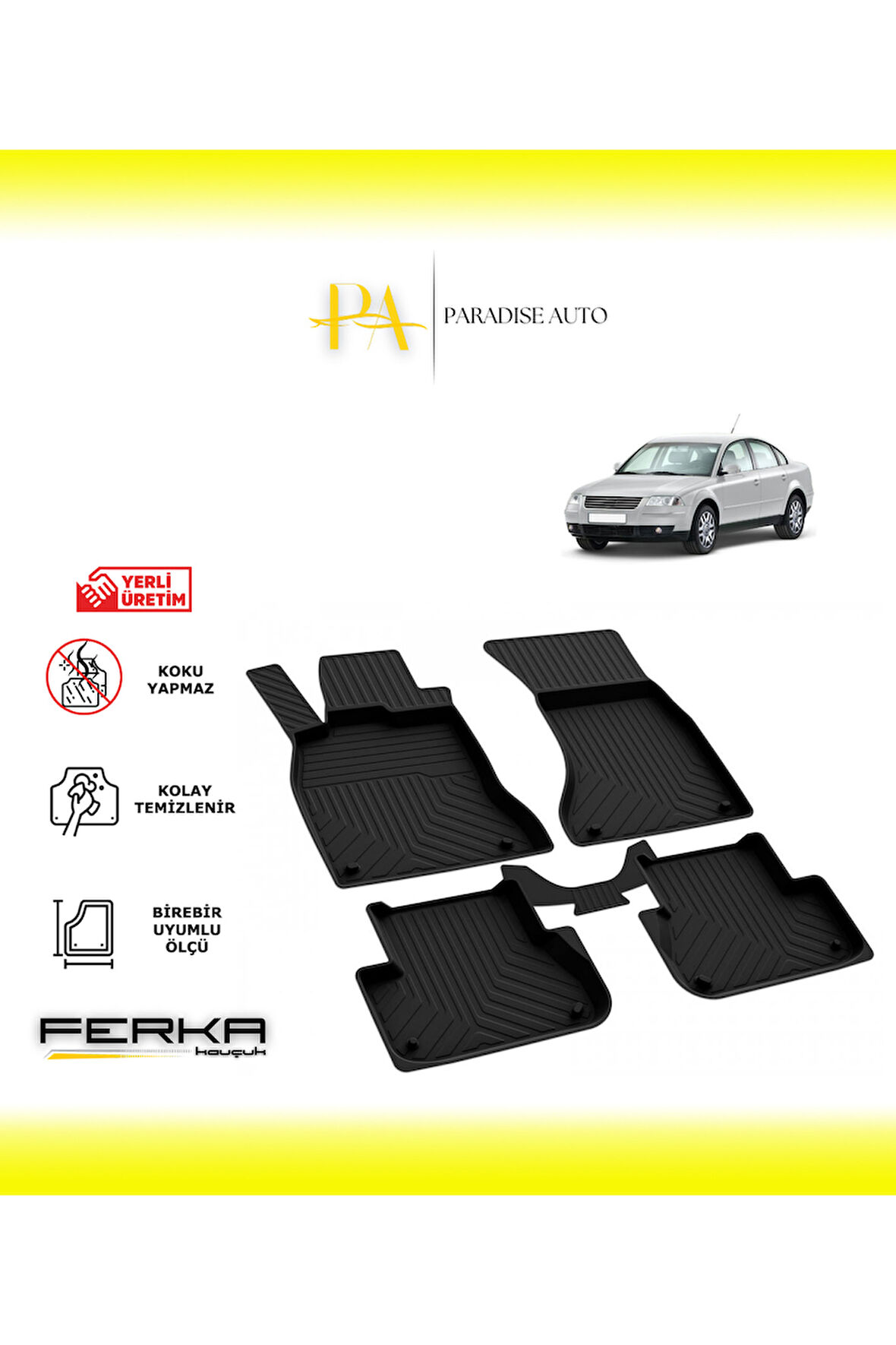 Volkswagen Passat B5.5 2000-2004 4D Havuzlu Paspas