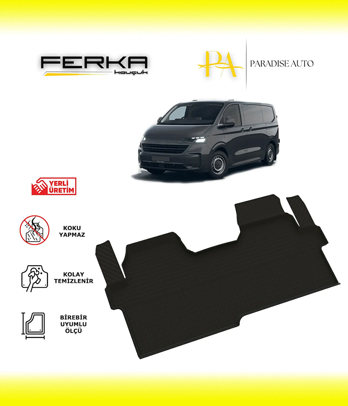 Volkswagen Caravelle 2024 ve Üstü 4D Havuzlu Paspas