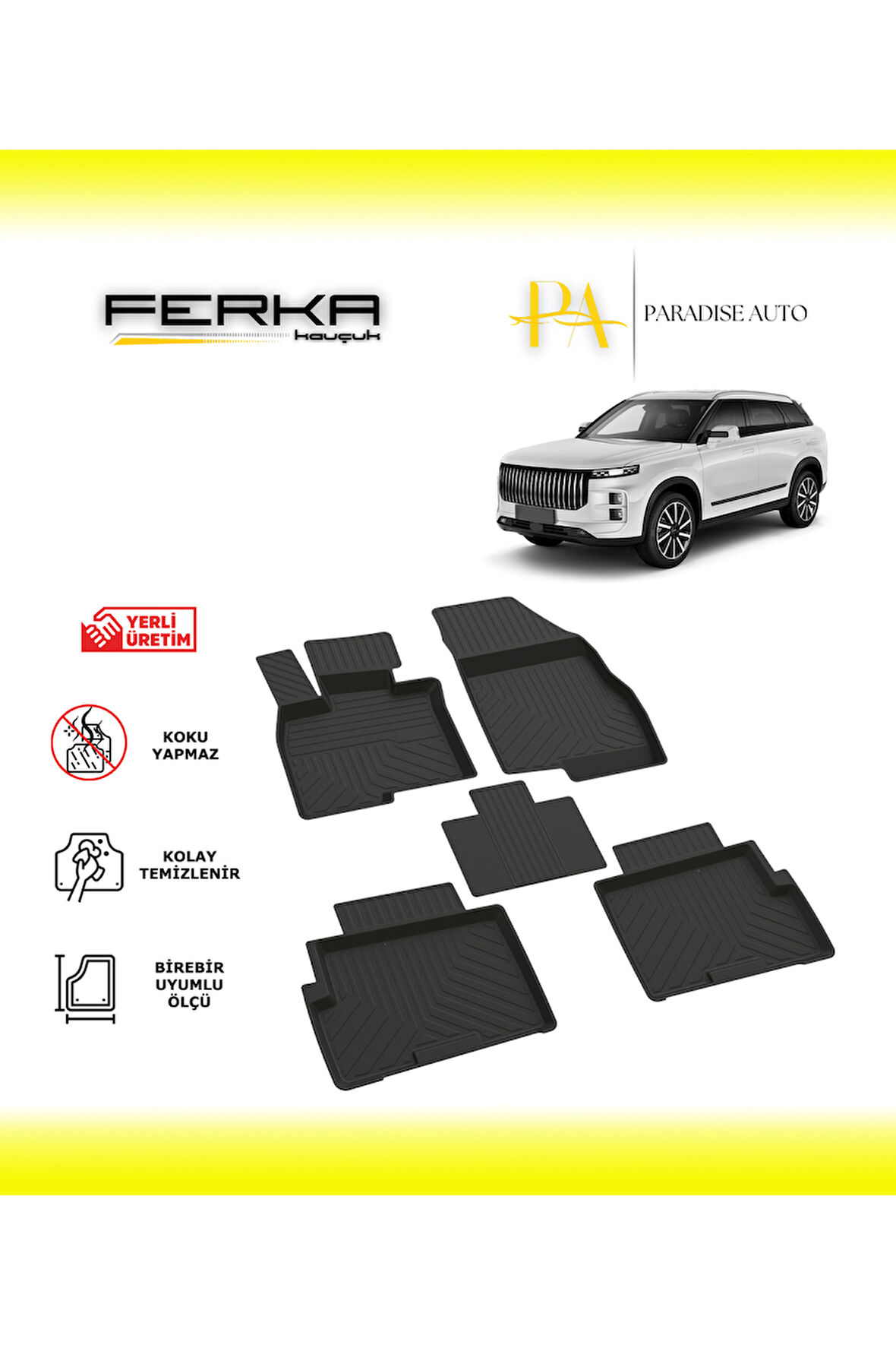 Jaecoo 7 2024 ve Üstü 4D Havuzlu Paspas