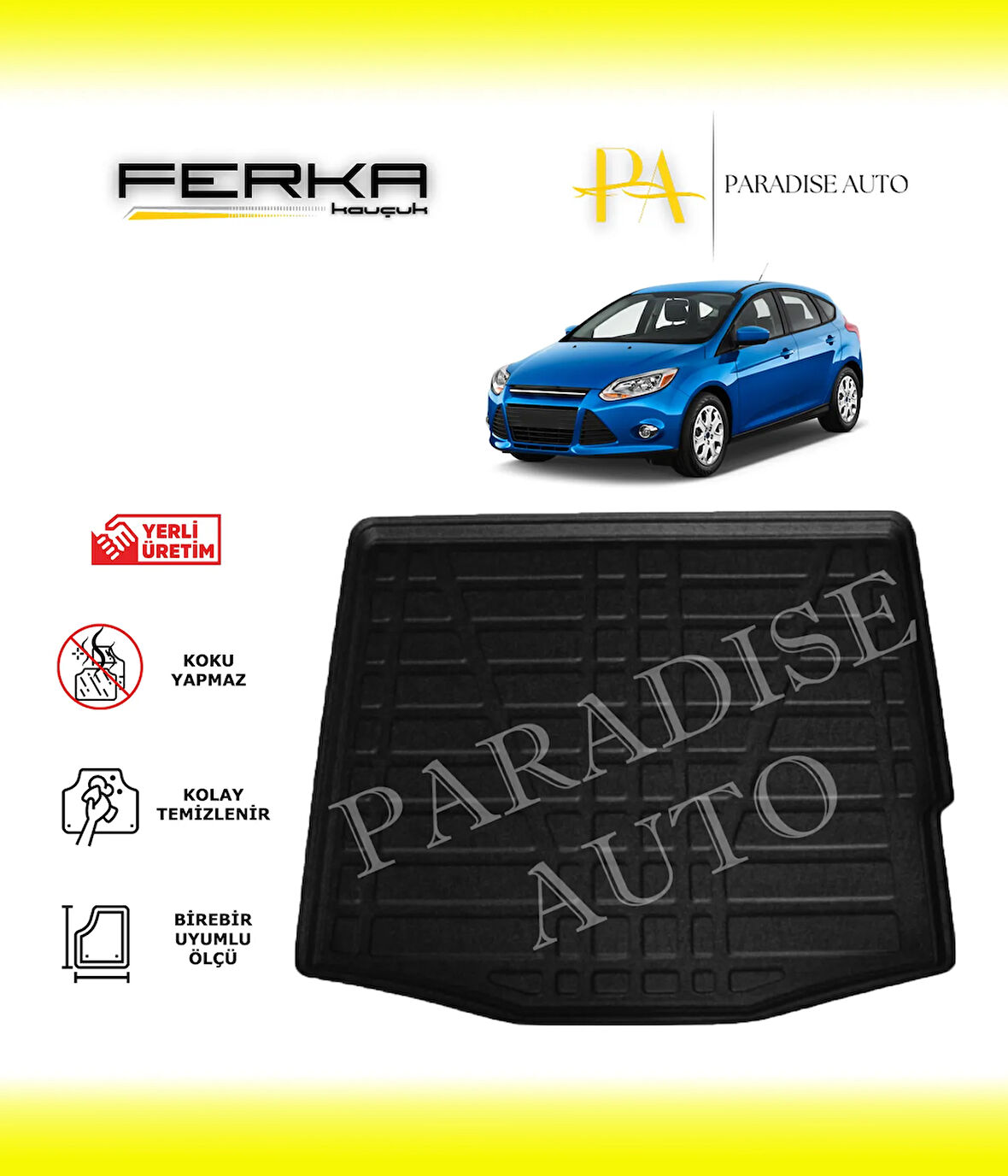 Ford Focus HB İnce Stepne 2011-2014 Bagaj Havuzu