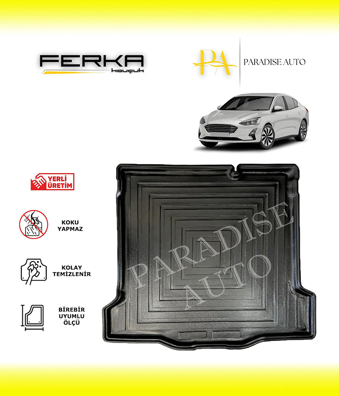 Ford Focus Sedan İnce Stepne 2018-2021 Bagaj Havuzu