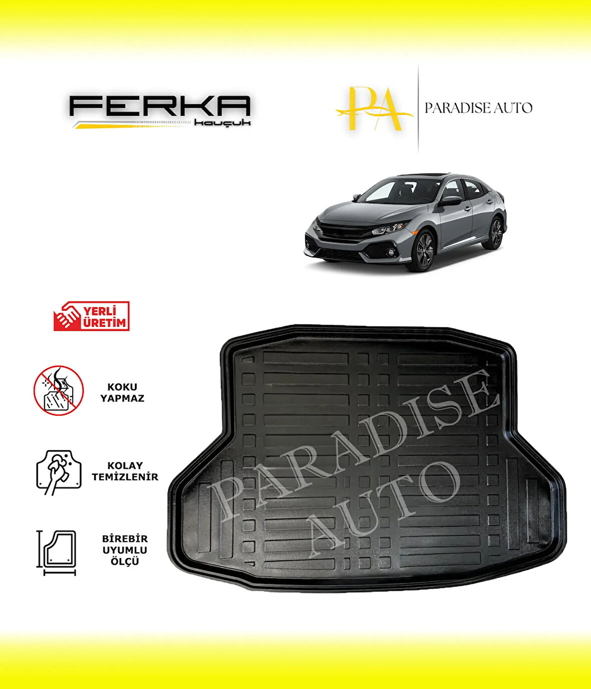 Honda Civic Sedan 2016-2021 Bagaj Havuzu