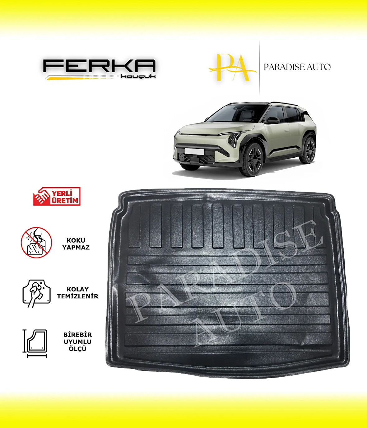 Kia EV-3 Elektrikli Alt Kademe 2024 ve Üstü Bagaj Havuzu