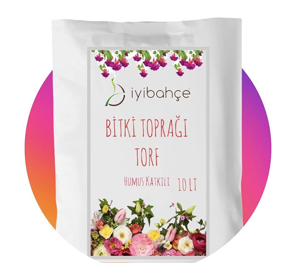 İYİBAHÇE Bitki Toprağı Torf (Humus Katkılı) 10 LT