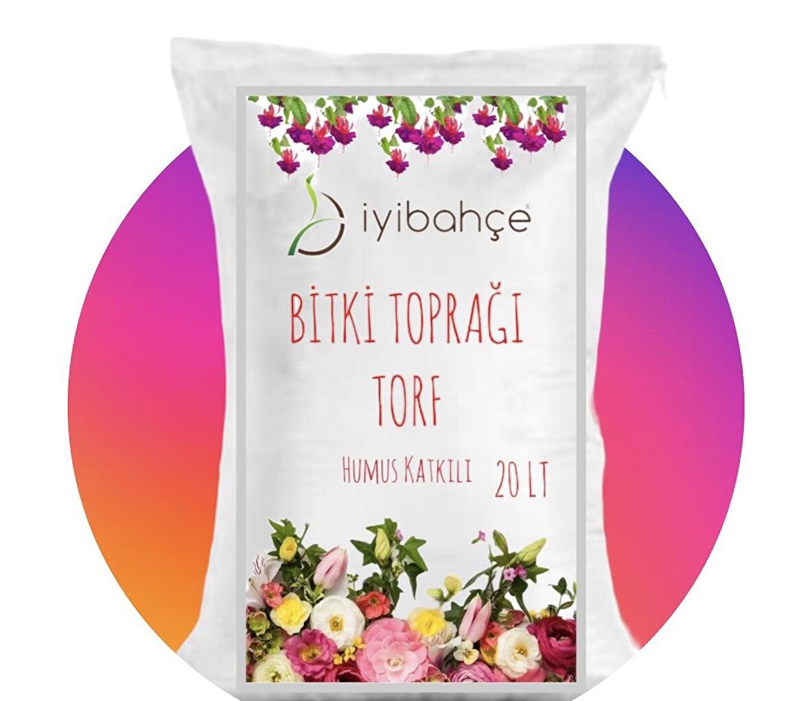 İYİBAHÇE Bitki Toprağı Torf (Humus Katkılı) 20 LT