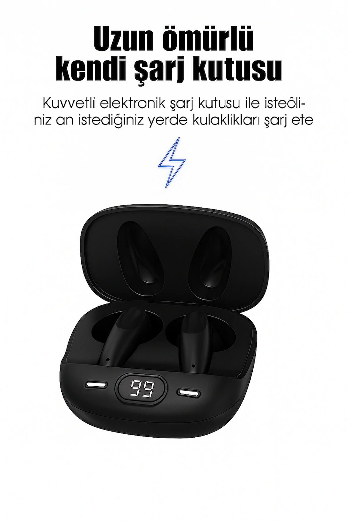Pro 6plus Slikonsuz Kablosuz Bluetooth Kulaklık SİYAH