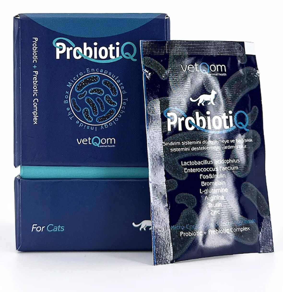 Kedi ProbiotiQ – Probiyotik + Prebiyotik Kompleks – 10 saşe