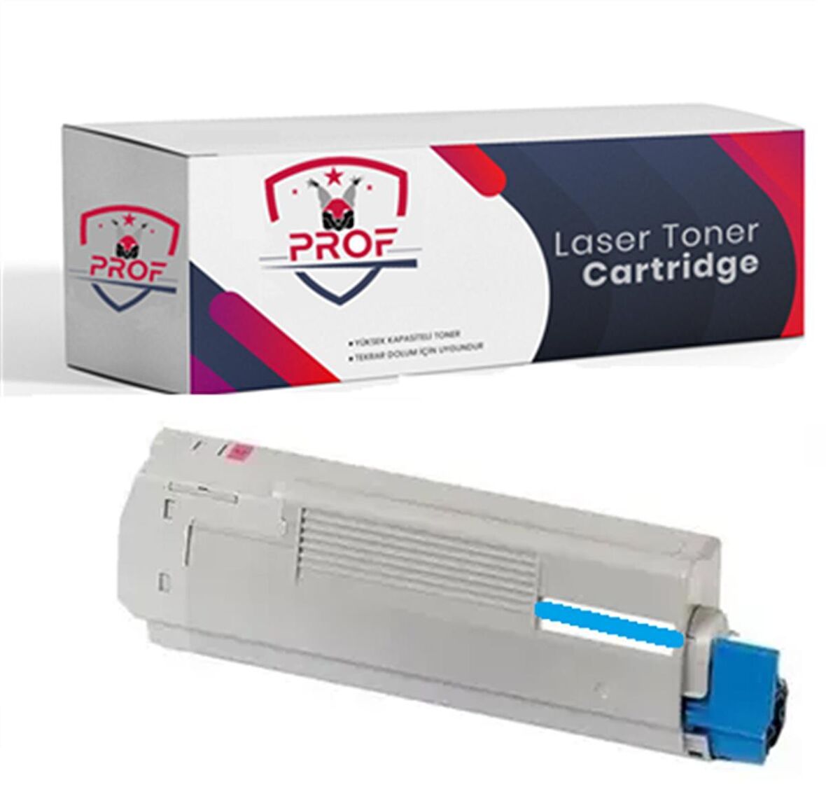 Oki C5850N Mavi Toner - Muadil