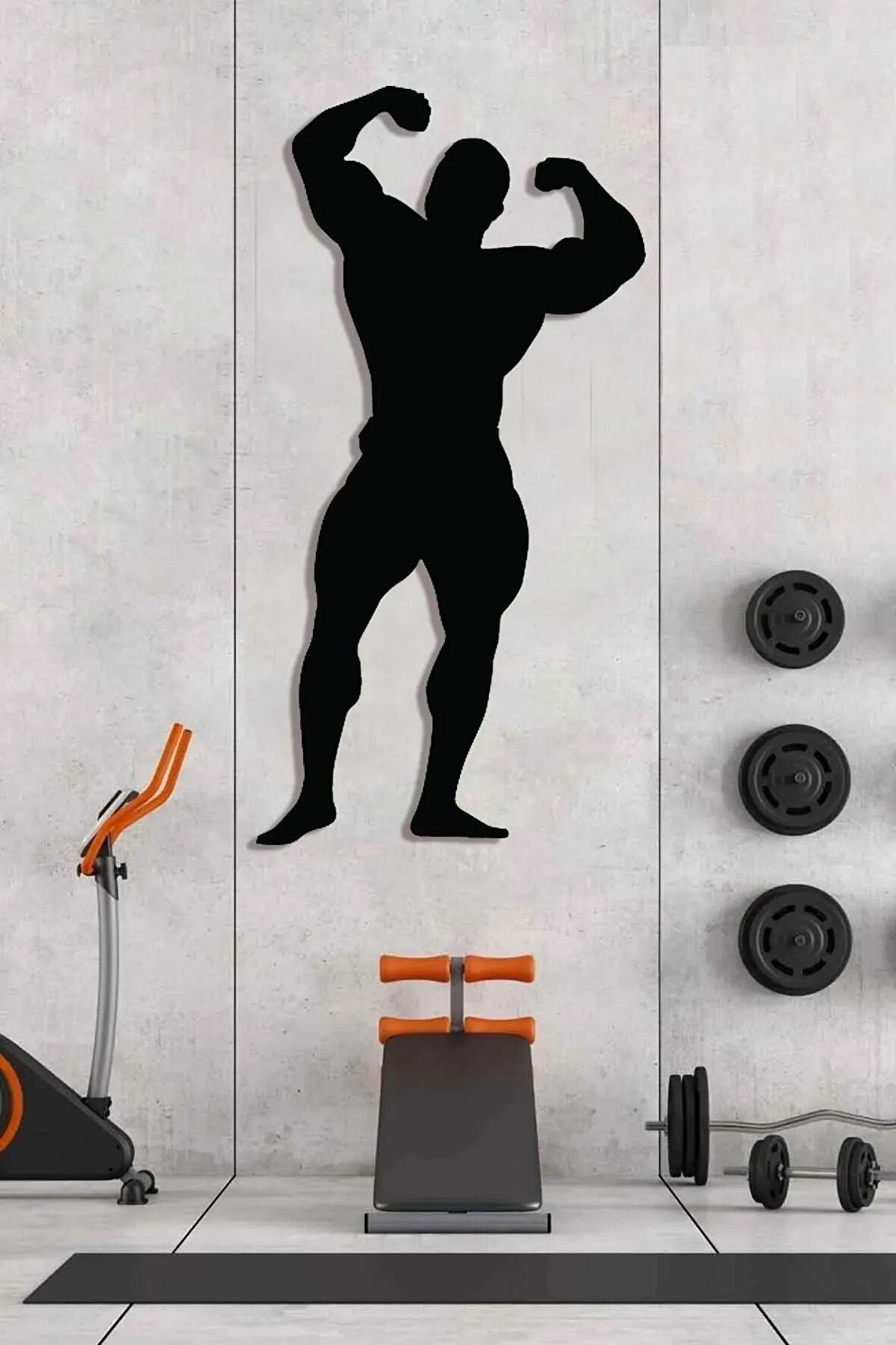 Gym Ahşap Duvar Dekoru-spor Salonu Dekoru